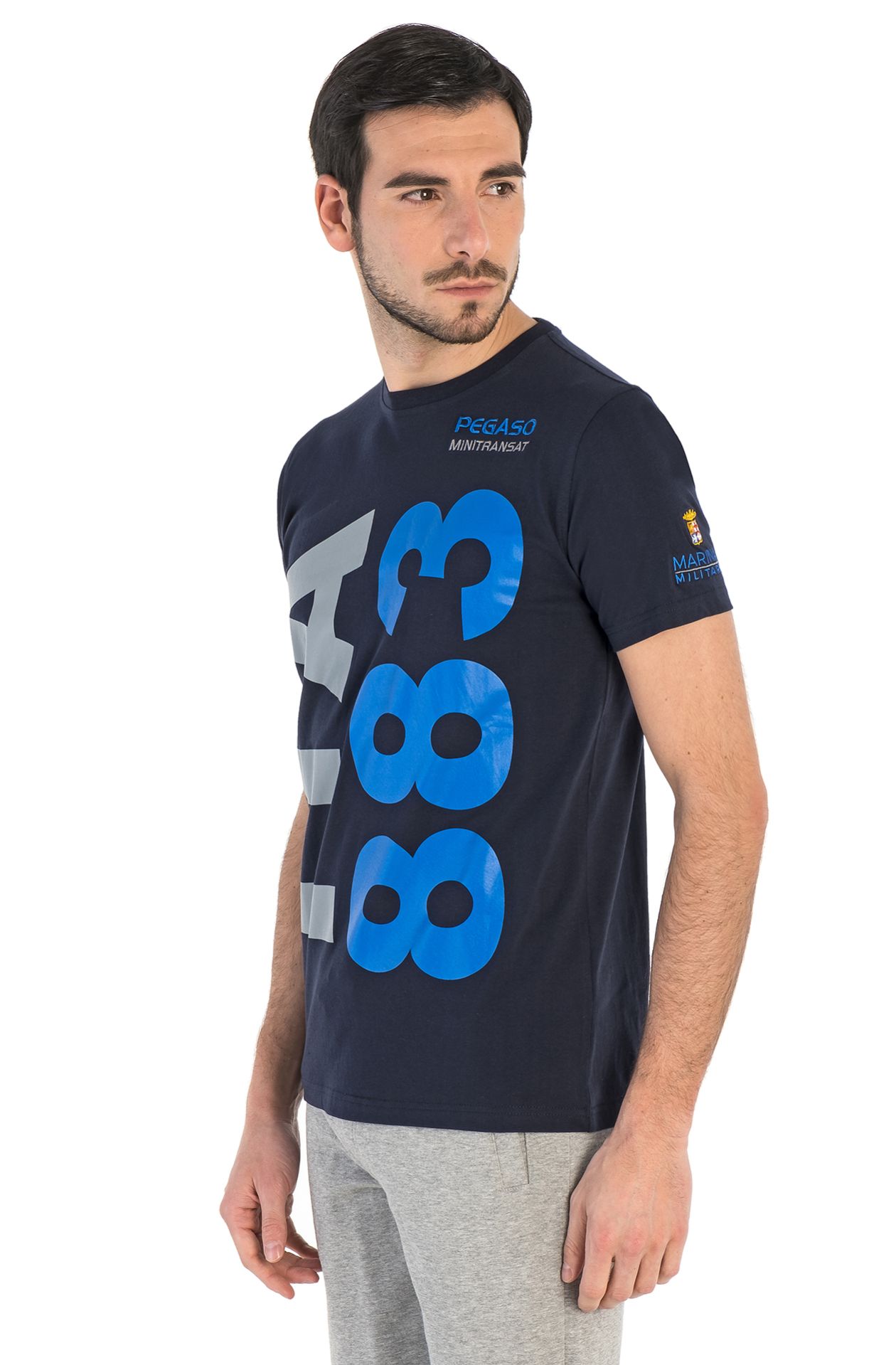 HALBARM-T-SHIRT MIT RUNDHALSAUSSCHNITT