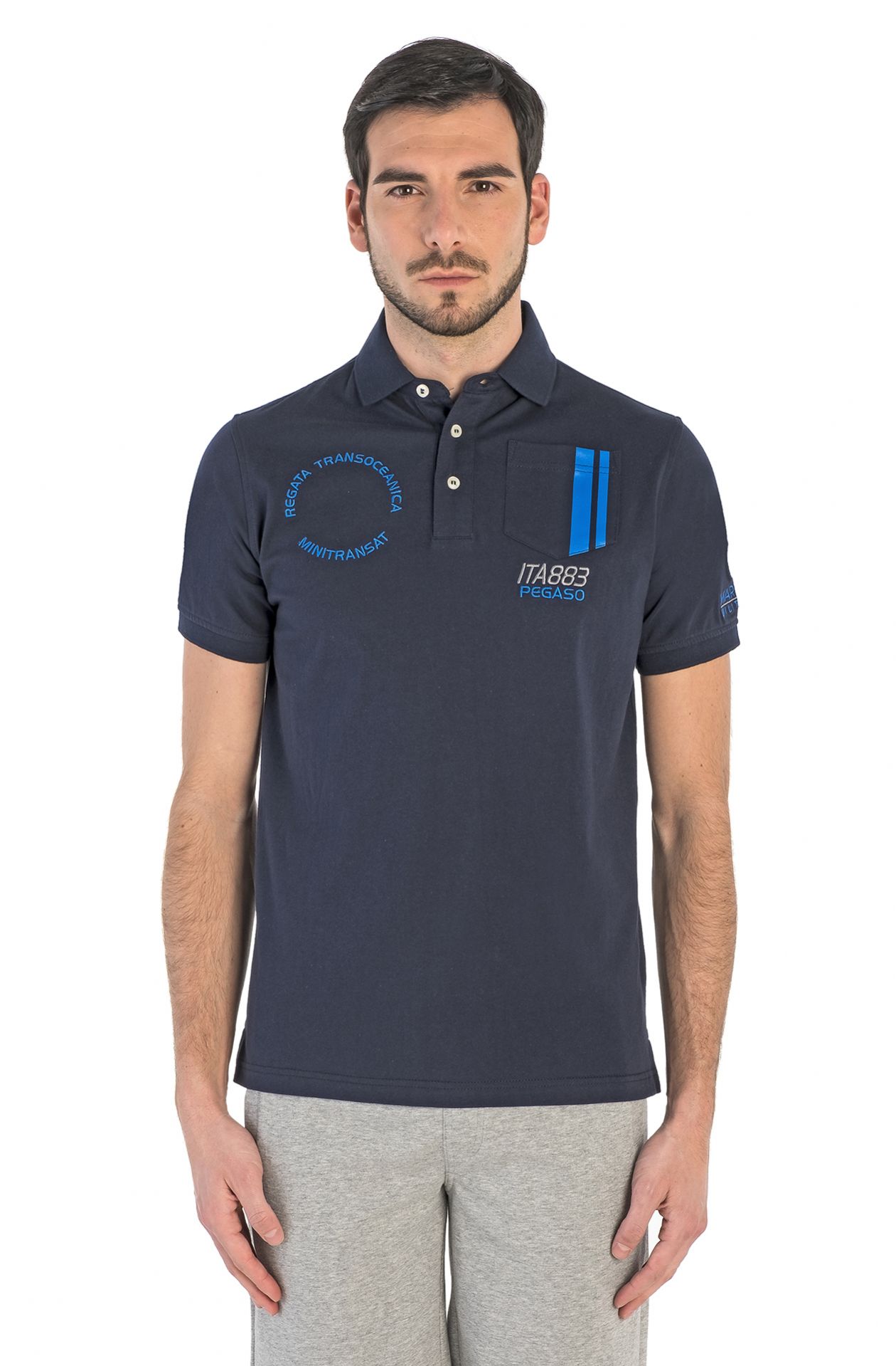 CAMISA TIPO POLO DE MANGA CORTA