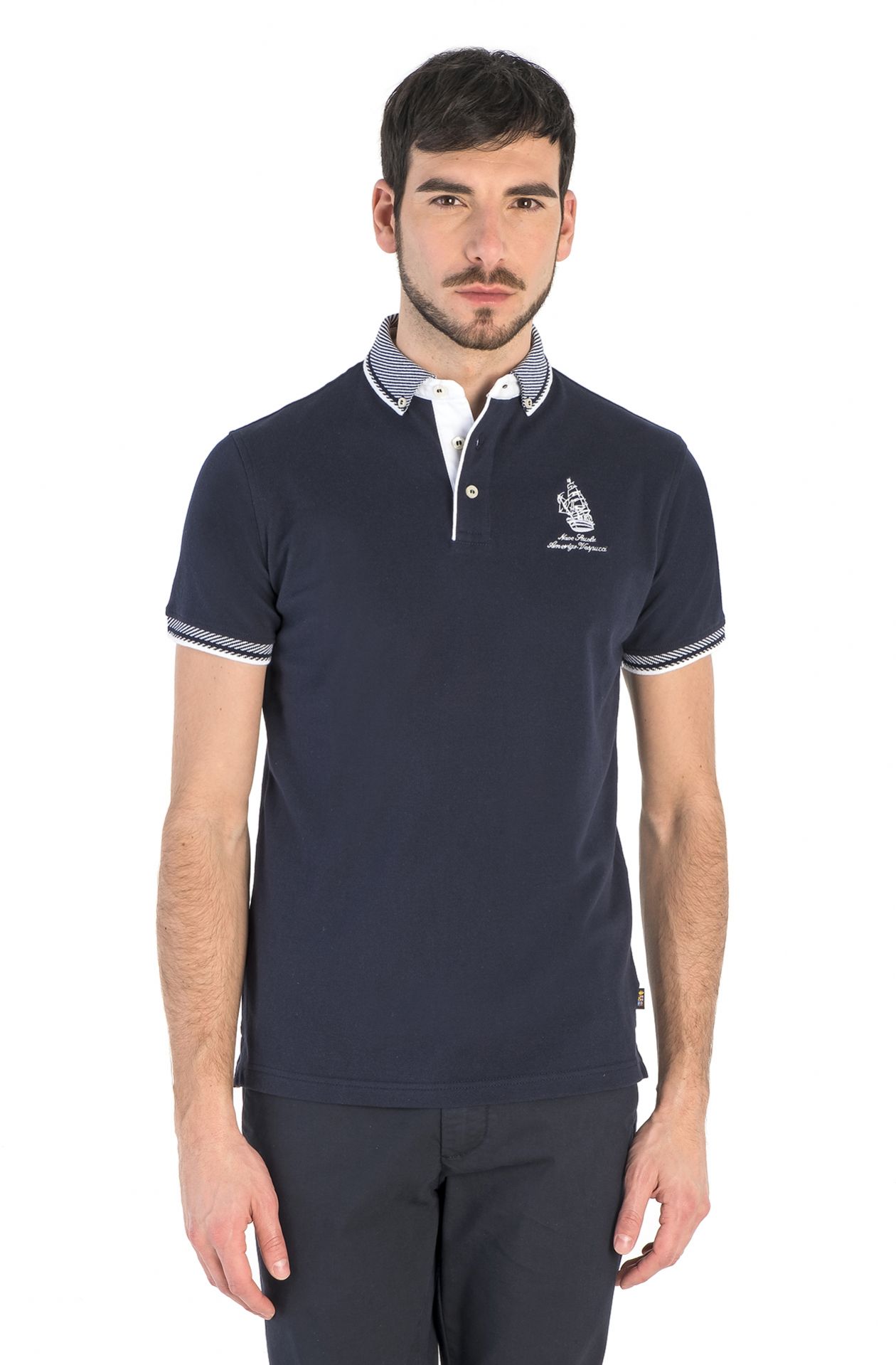 POLO DE MANGA CORTA DEL NAVE SCUOLA AMERIGO VESPUCCI