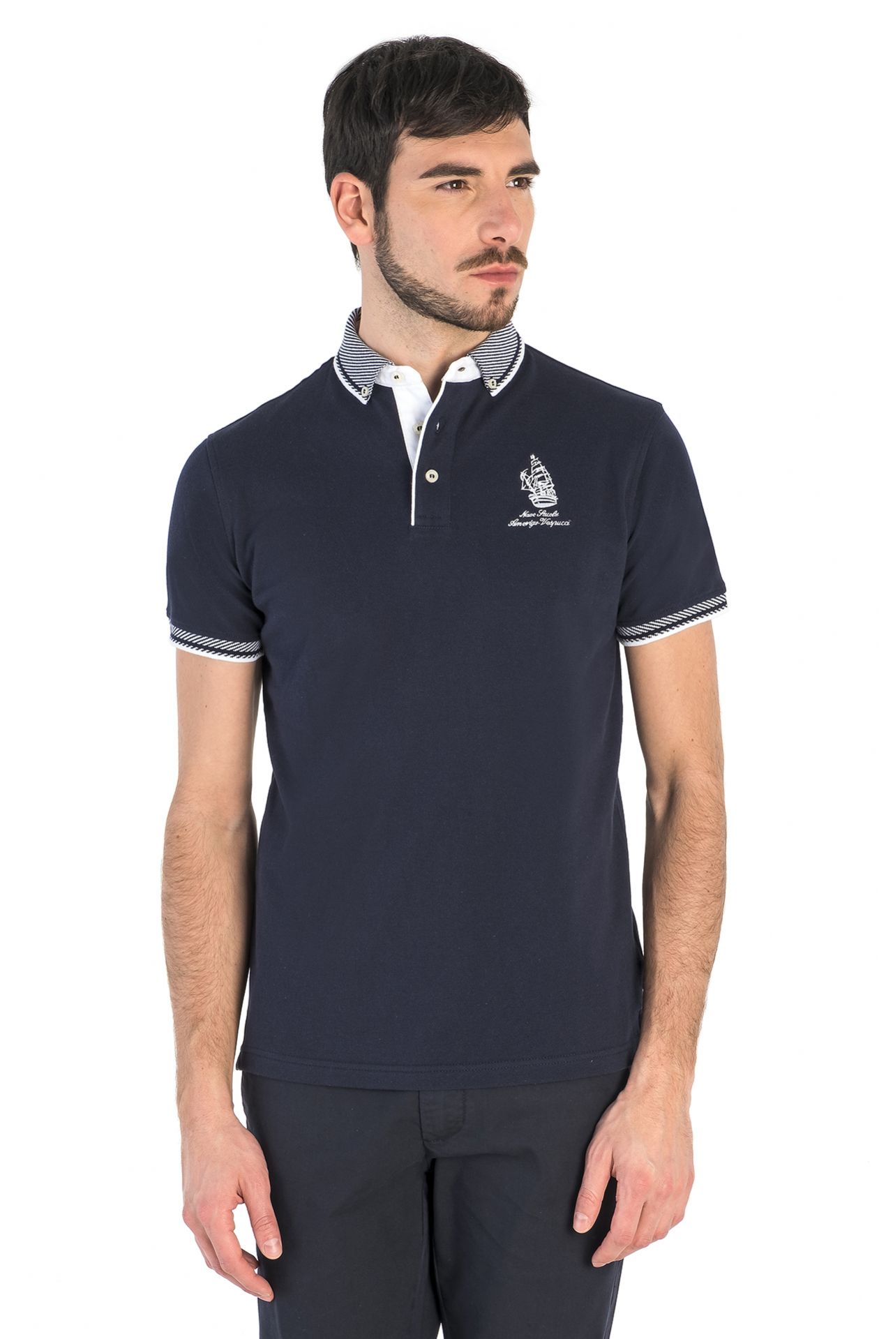 POLO DE MANGA CORTA DEL NAVE SCUOLA AMERIGO VESPUCCI