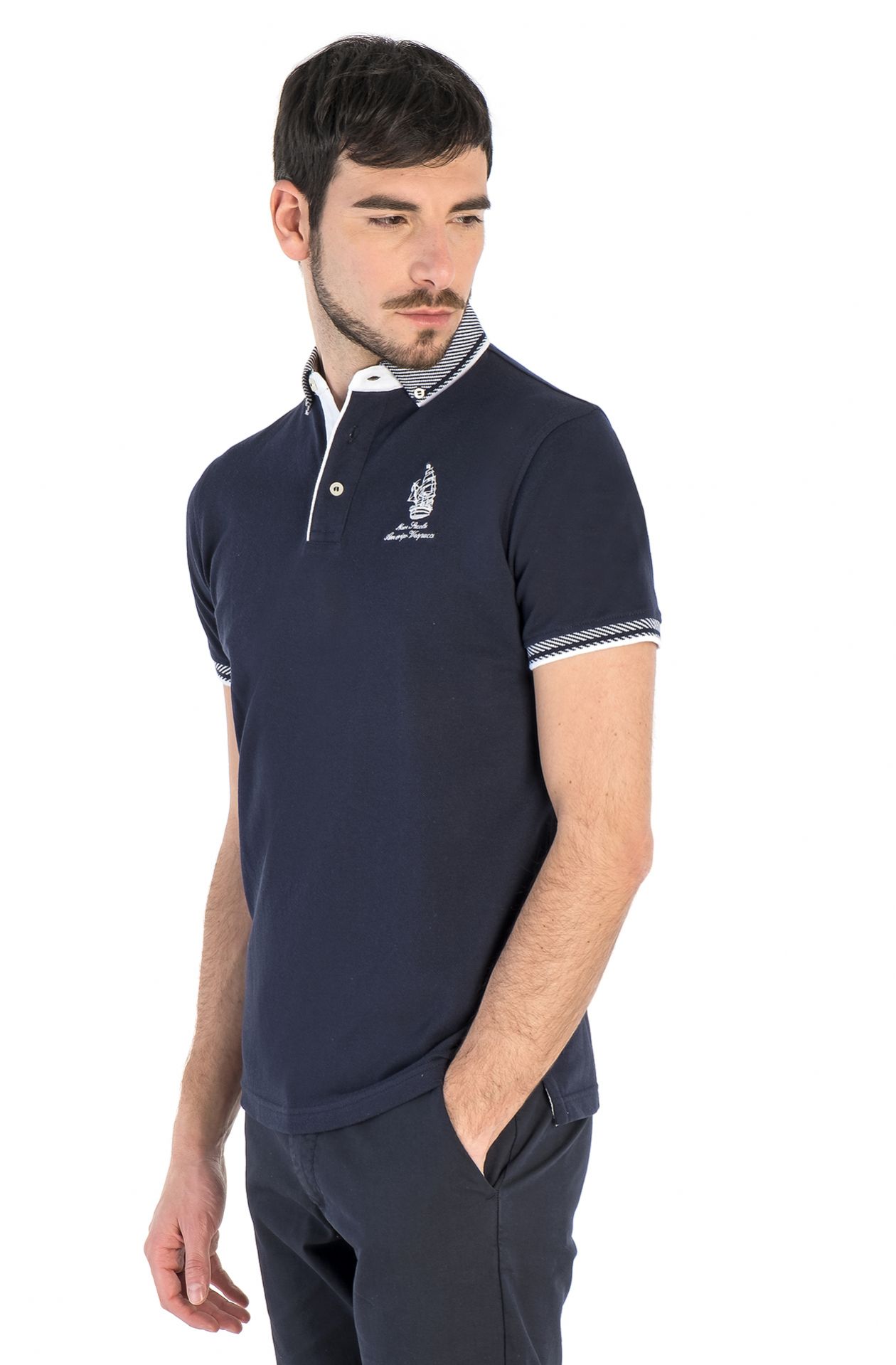 POLO DE MANGA CORTA DEL NAVE SCUOLA AMERIGO VESPUCCI
