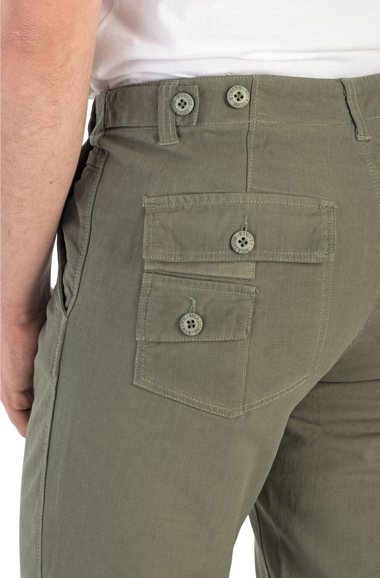 PANTALON LONG EN COTON STRETCH