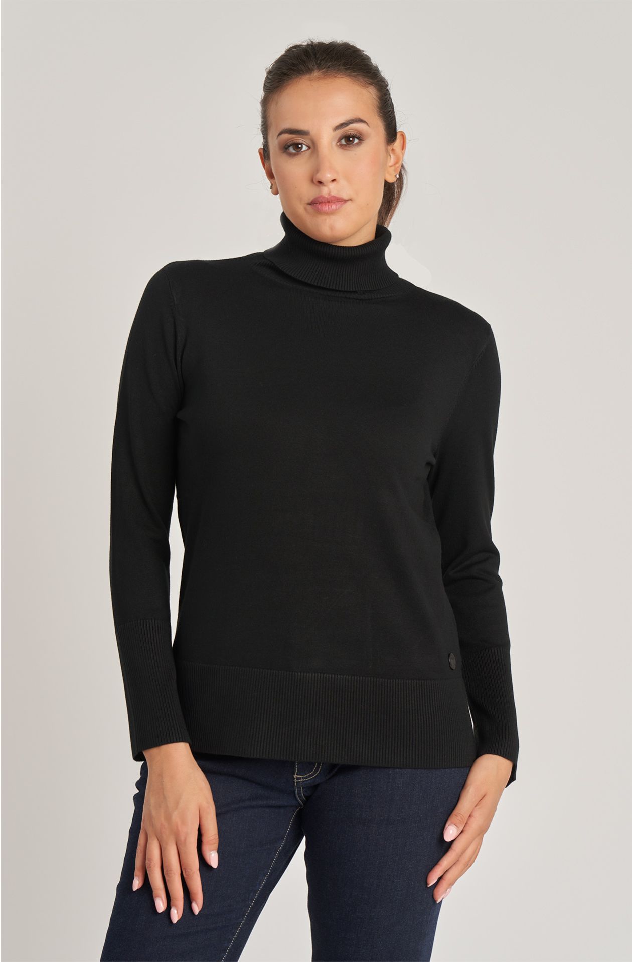Women's high neck viscose sweater