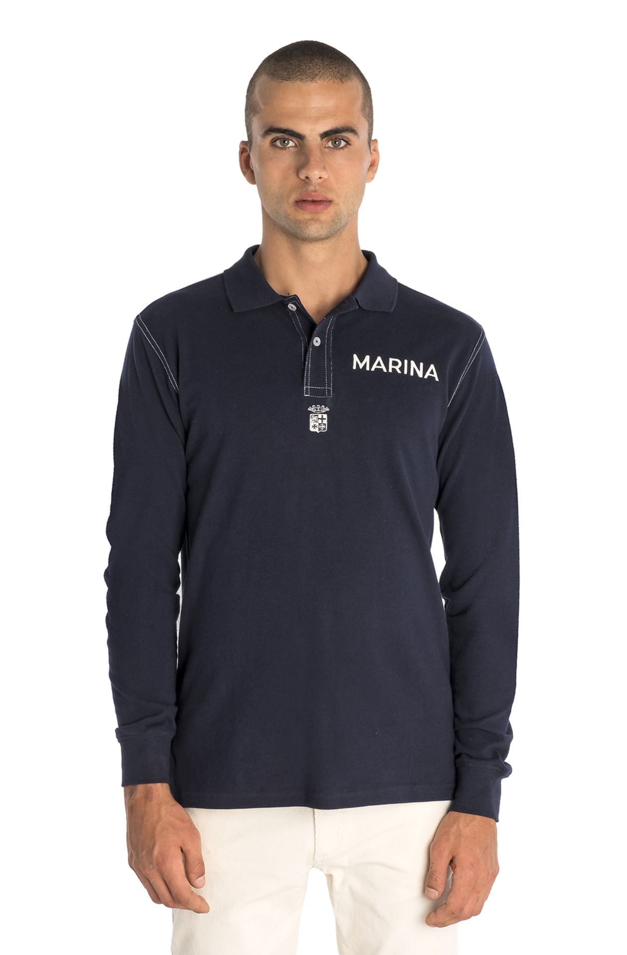 POLO CON PROFILATURE BIANCHE