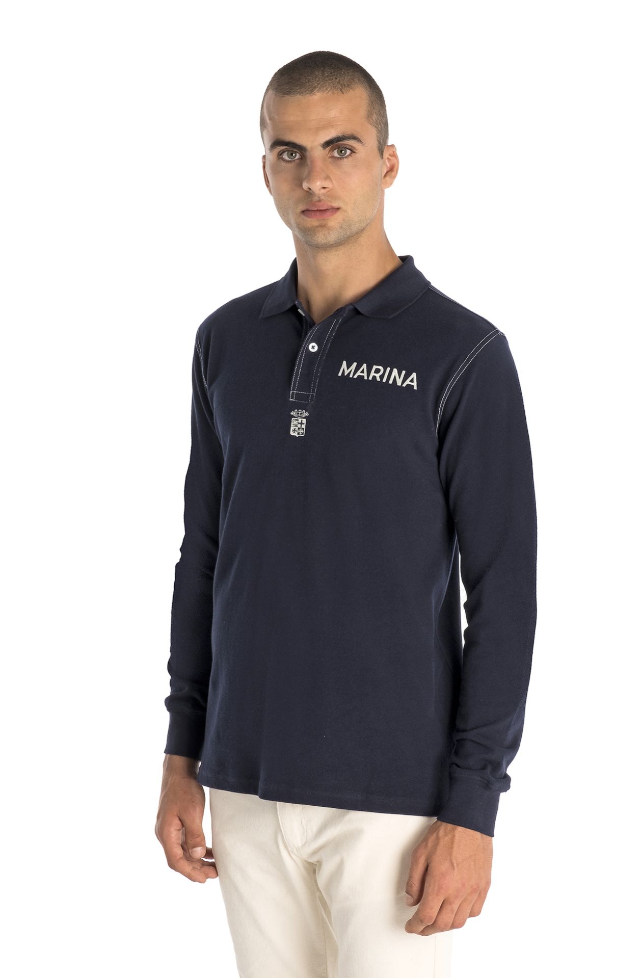 POLO CON PROFILATURE BIANCHE