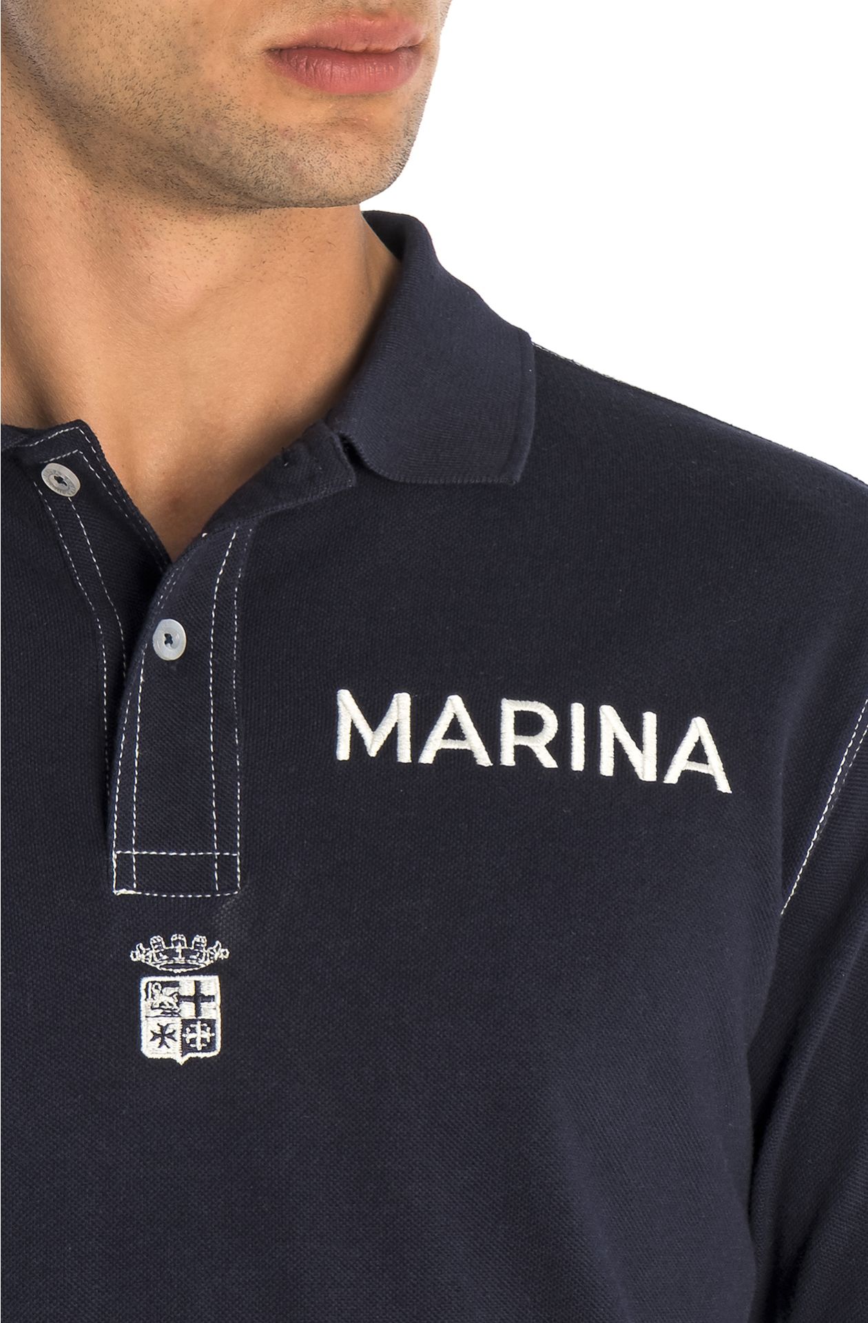 POLO CON PROFILATURE BIANCHE
