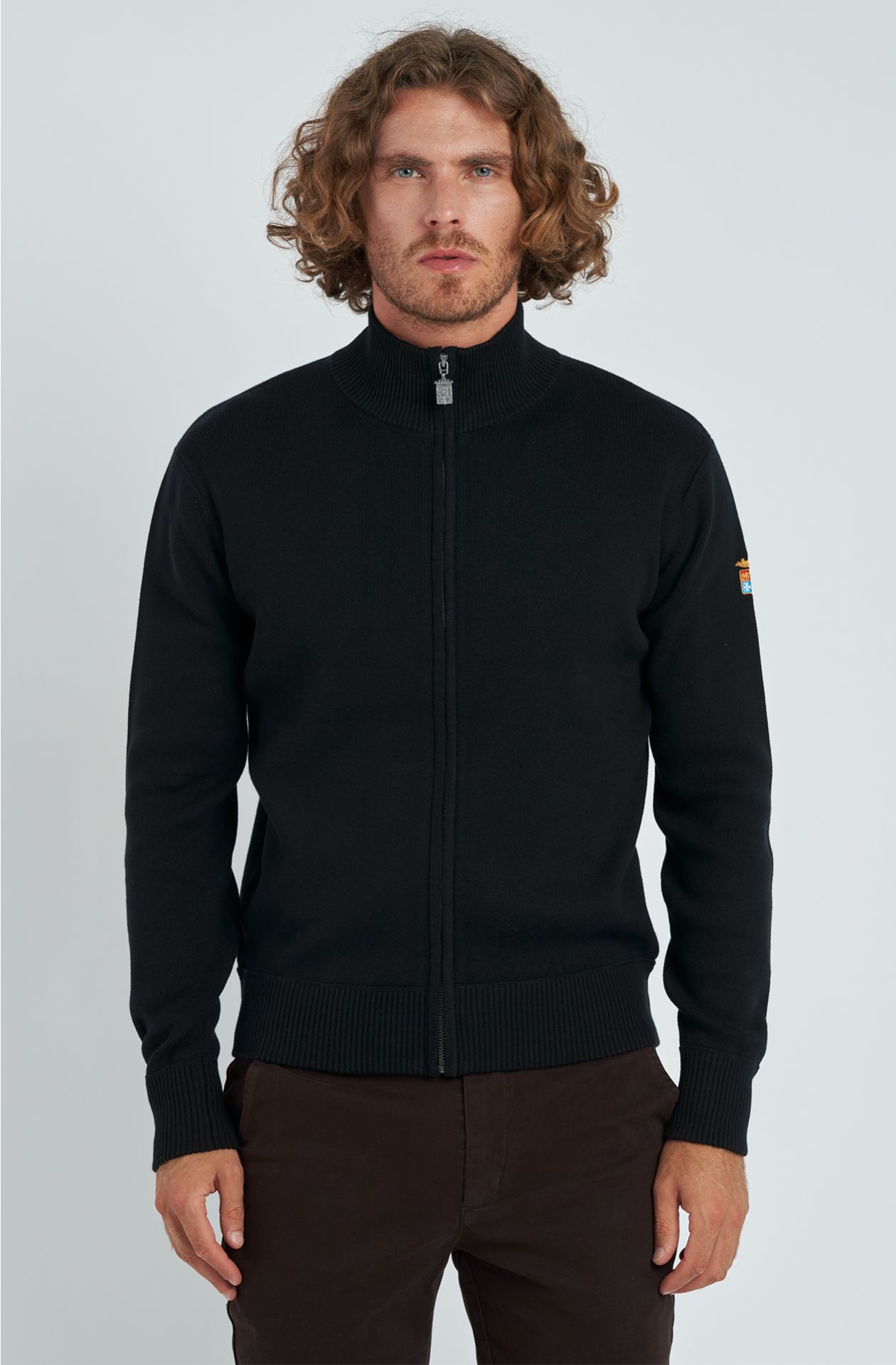 OPEN HALF NECK SWEATER