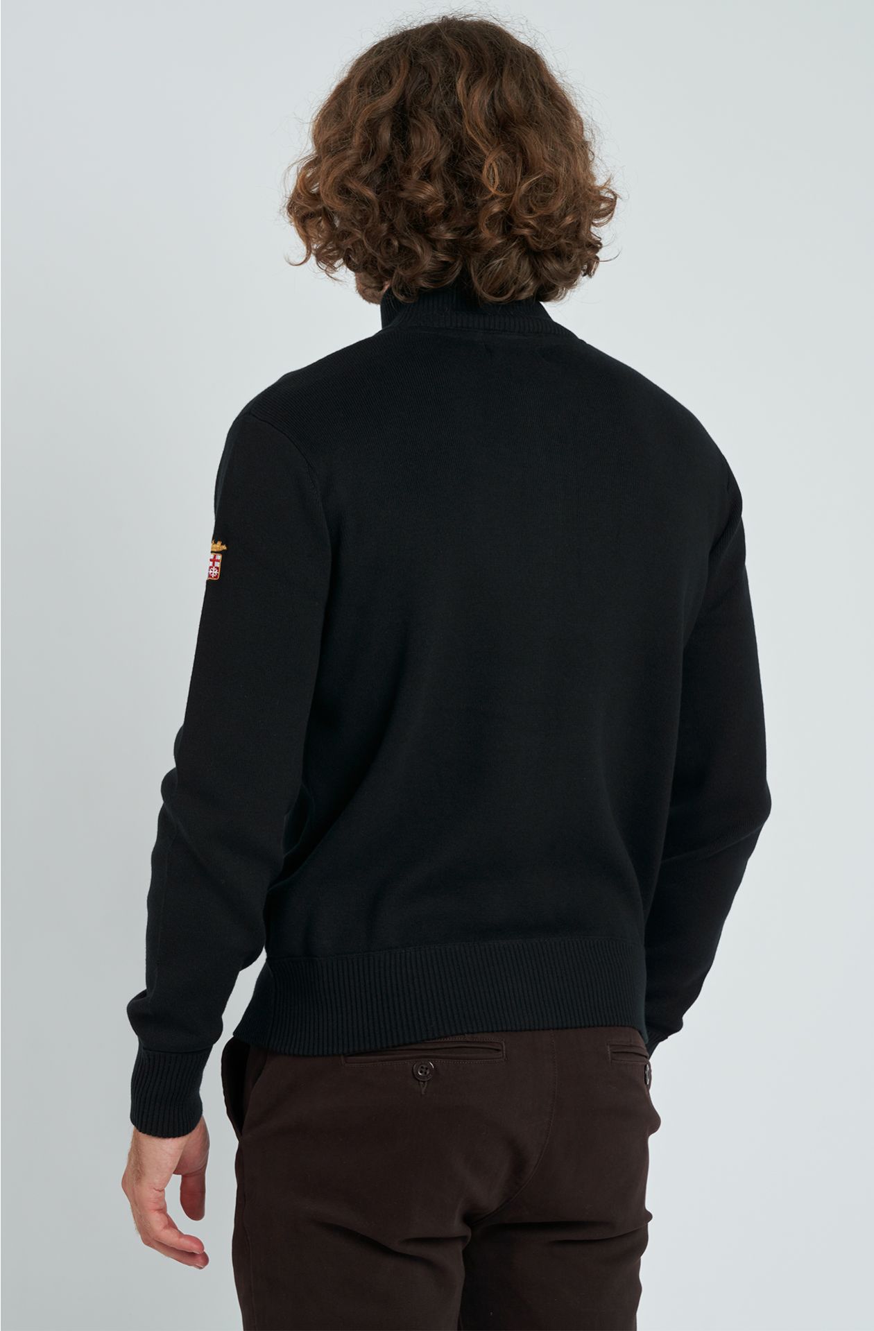 OPEN HALF NECK SWEATER