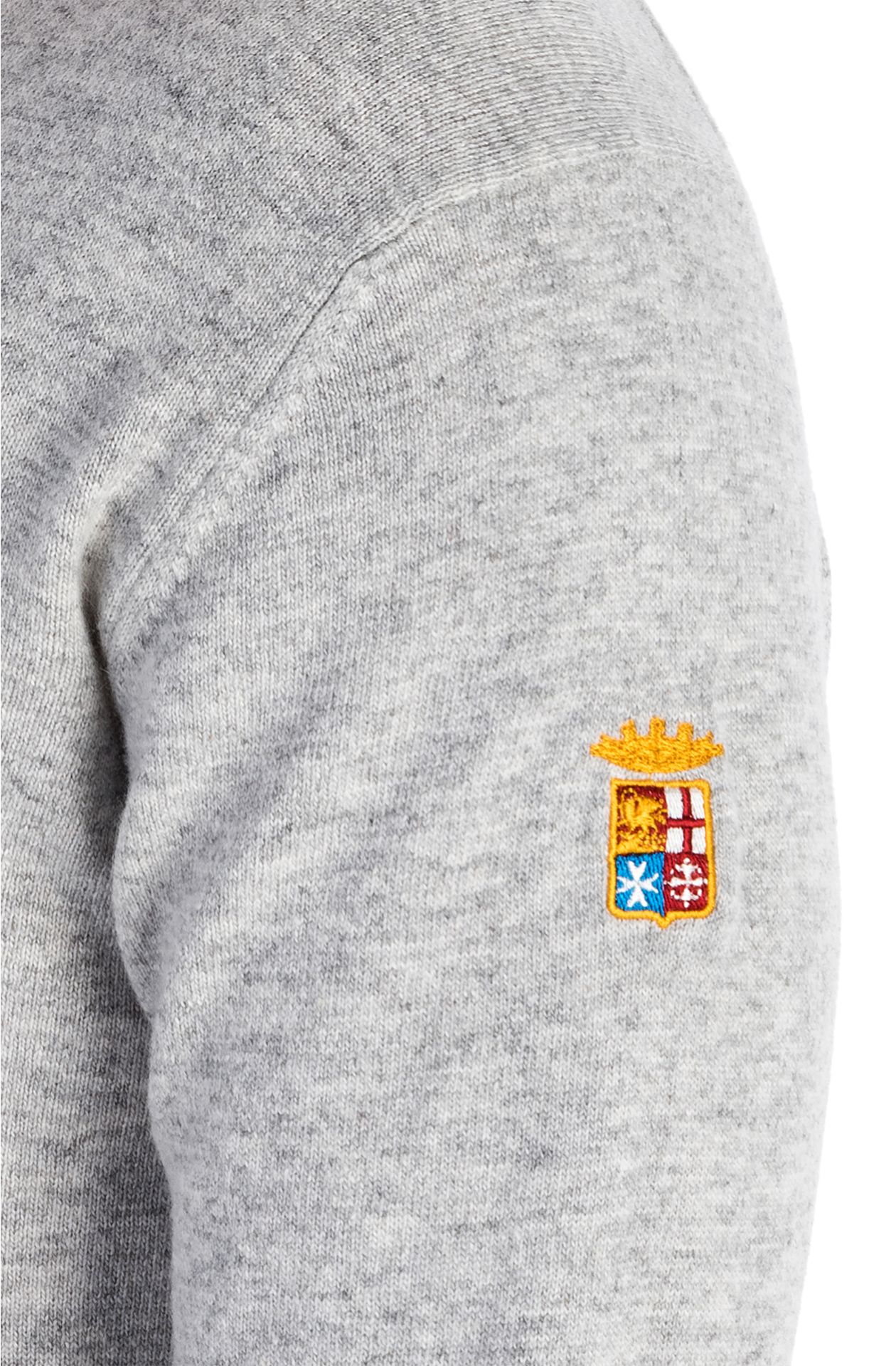 MAGLIA BASIC SCOLLO V IN MISTO LANA