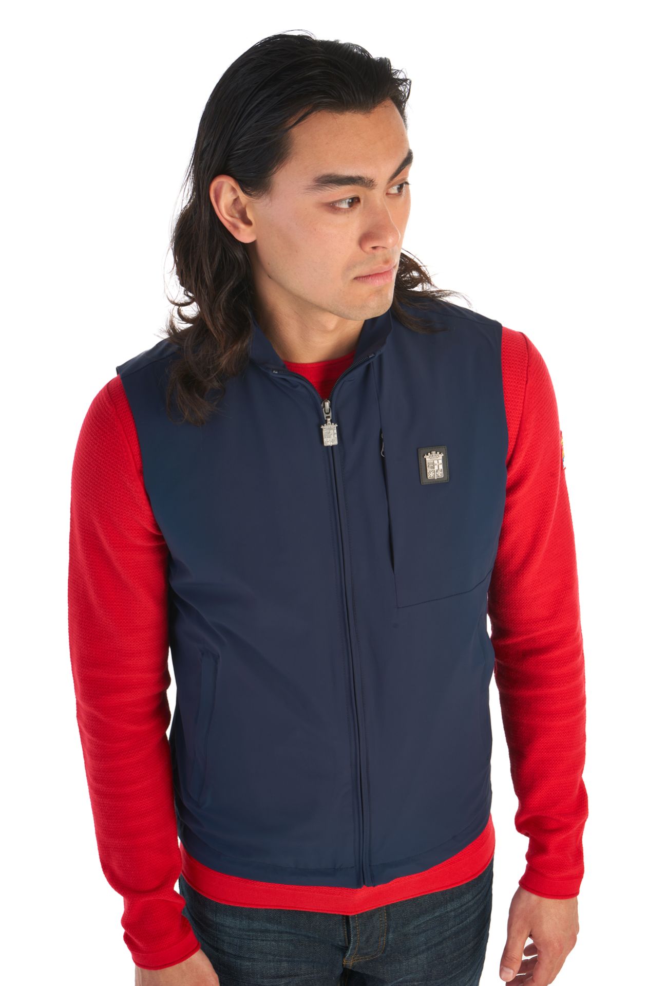 Chaleco de tejido softshell