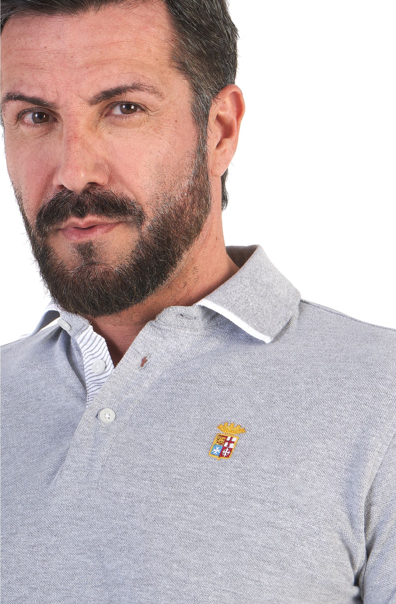 Pique cotton polo shirt