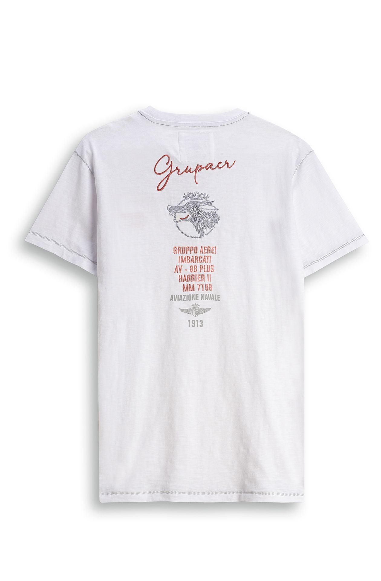 T-shirt cotone fiammato