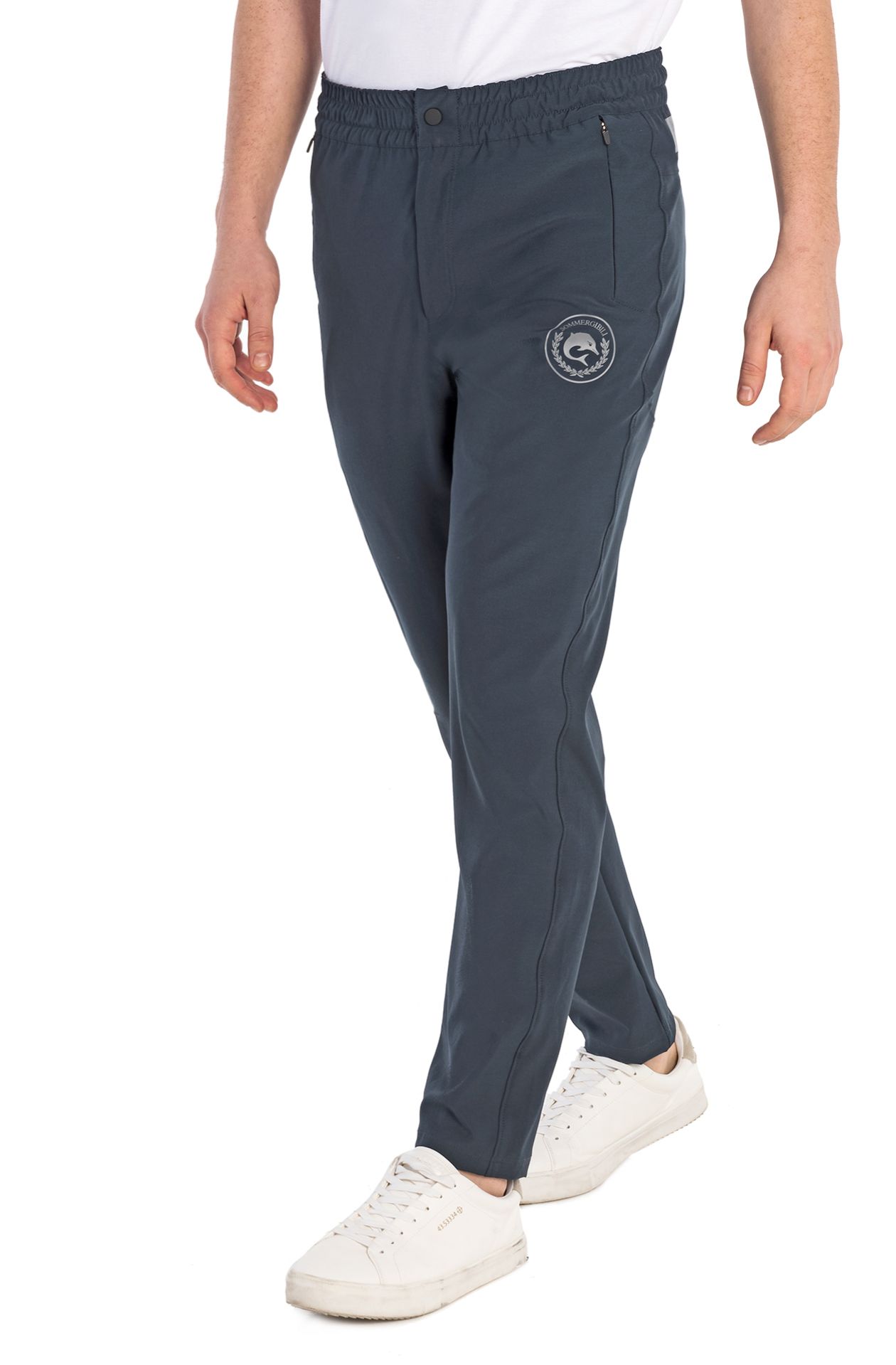 Technical polyester trousers