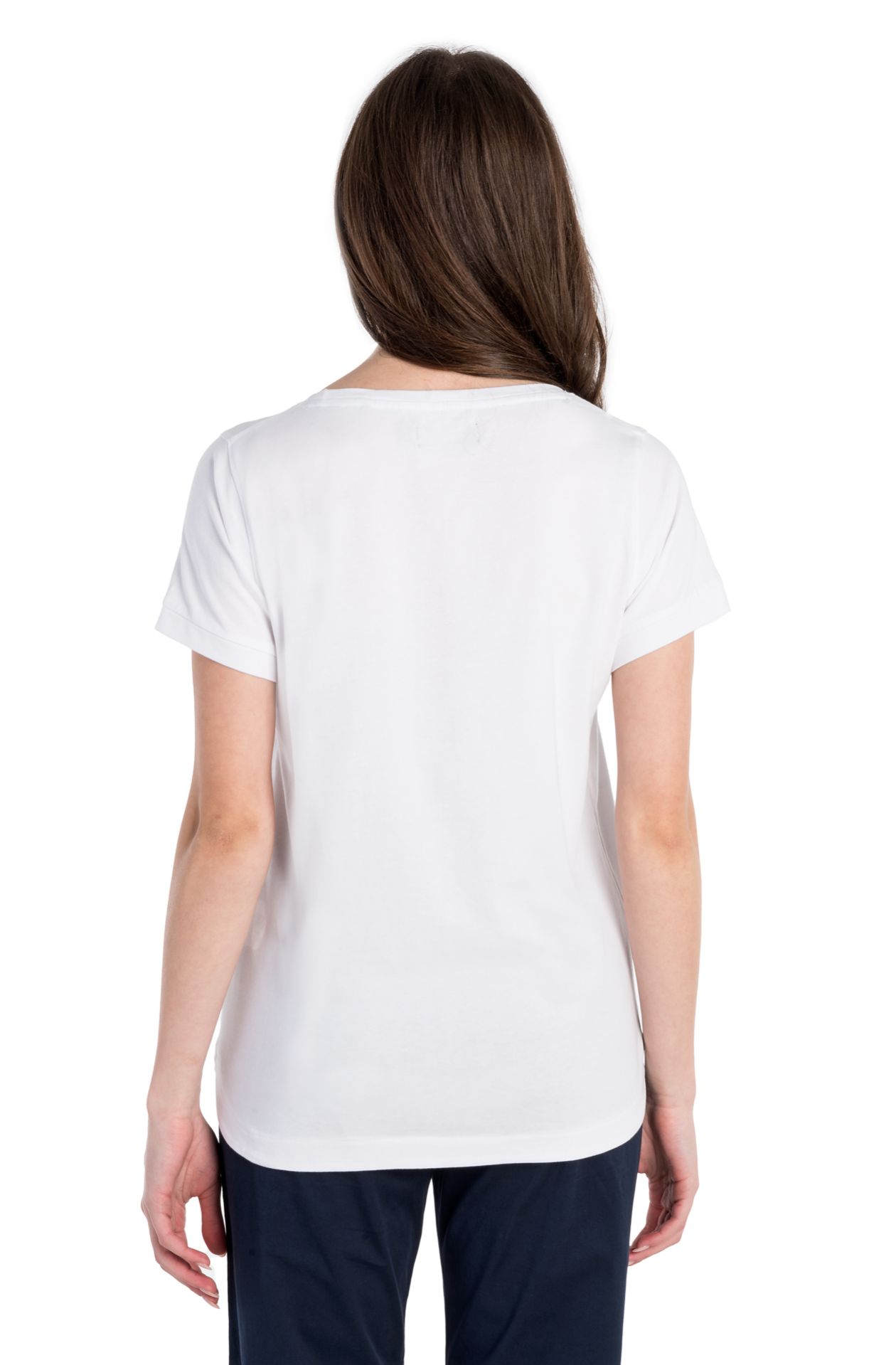 T-shirt en coton à manches mi-longues