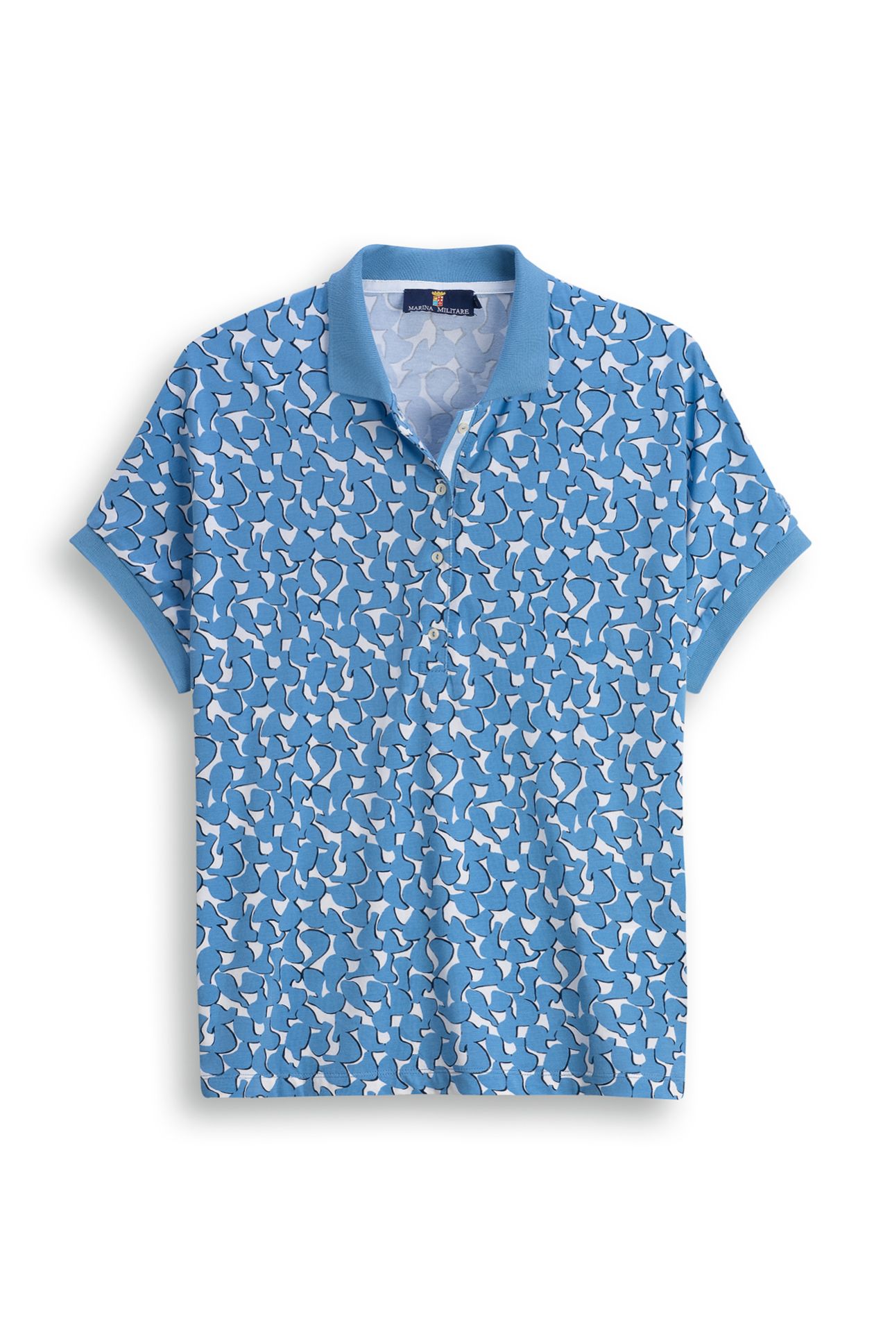 Jersey-Poloshirt mit Raglanärmeln