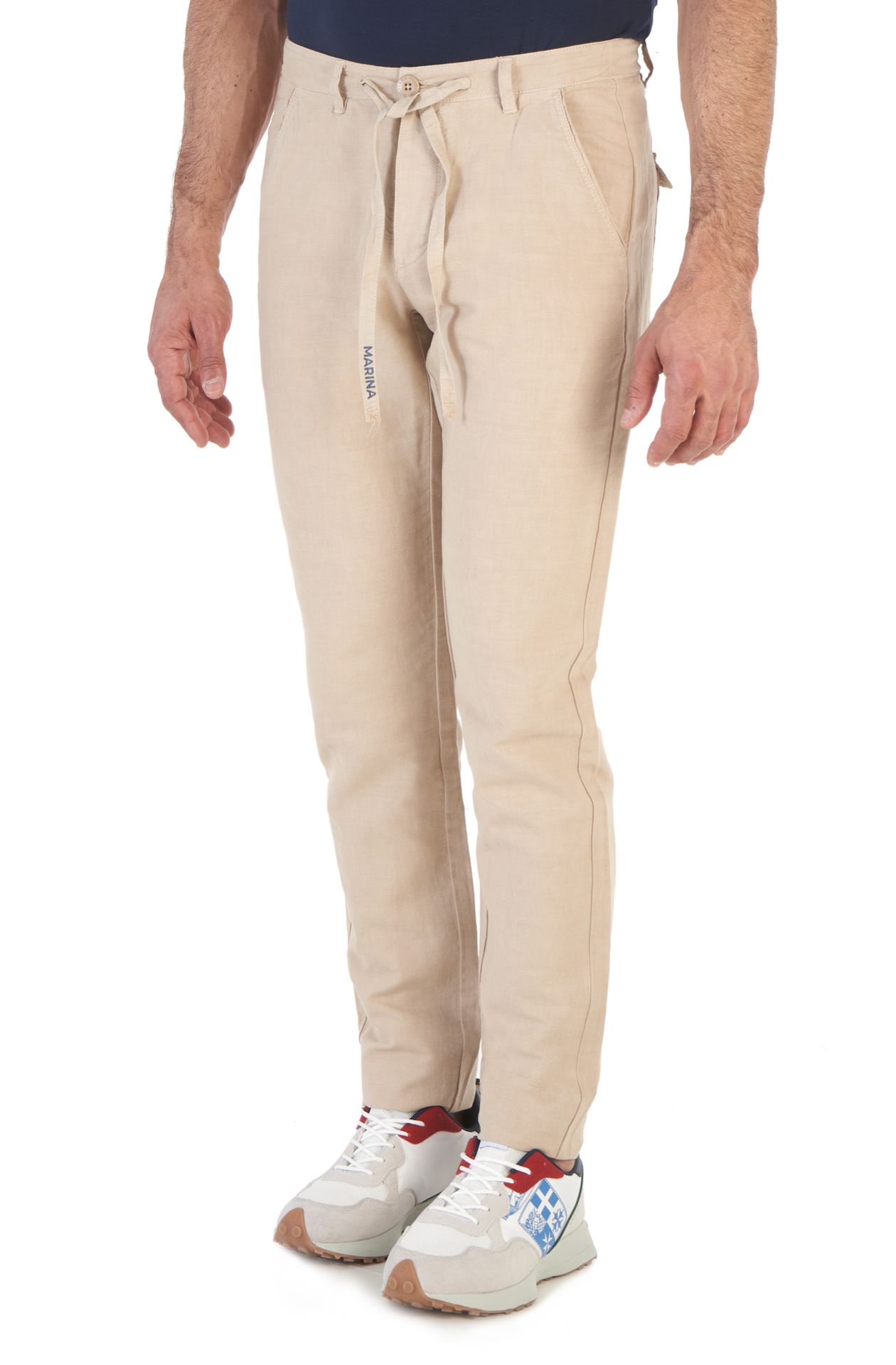 Pantalón de mezcla de lino