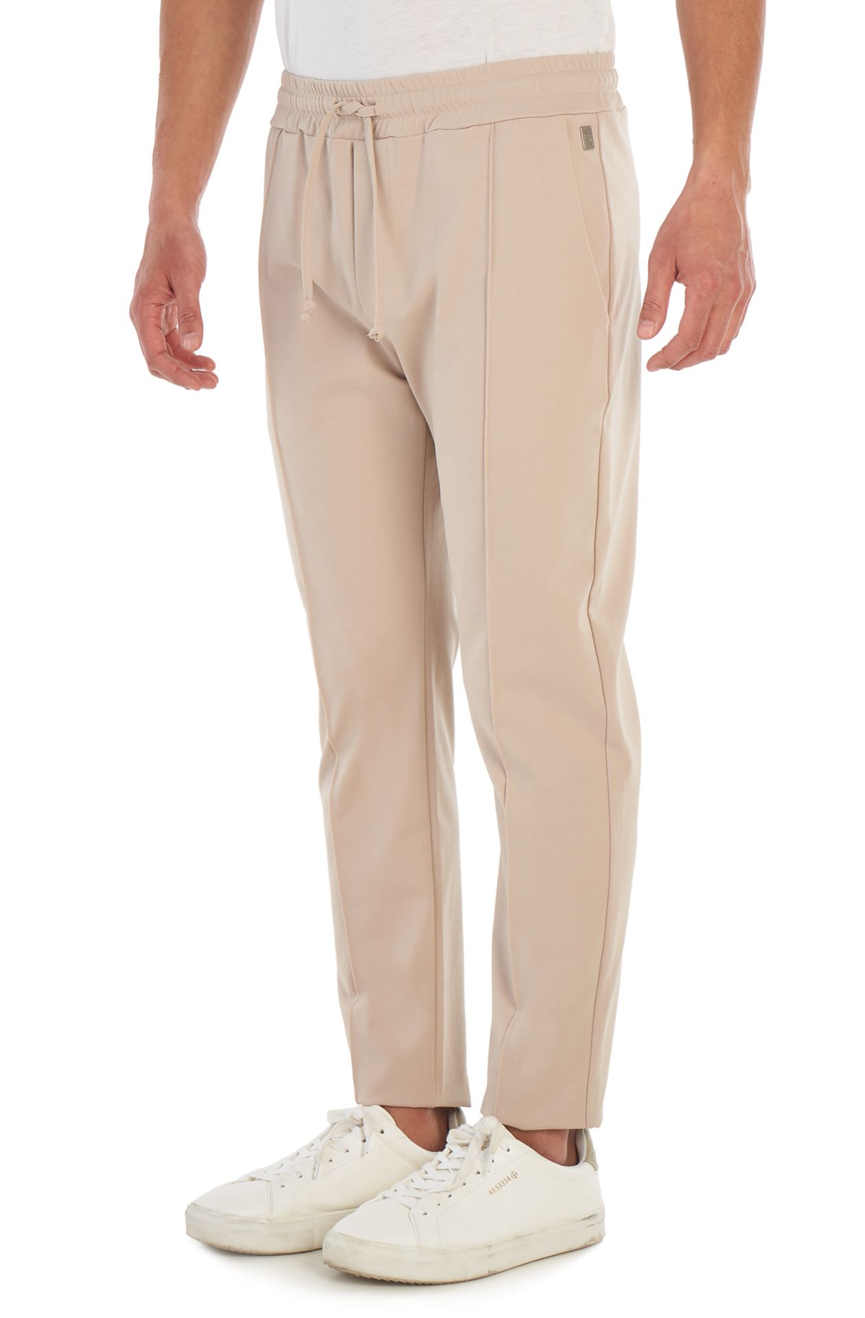 Cotton blend trousers