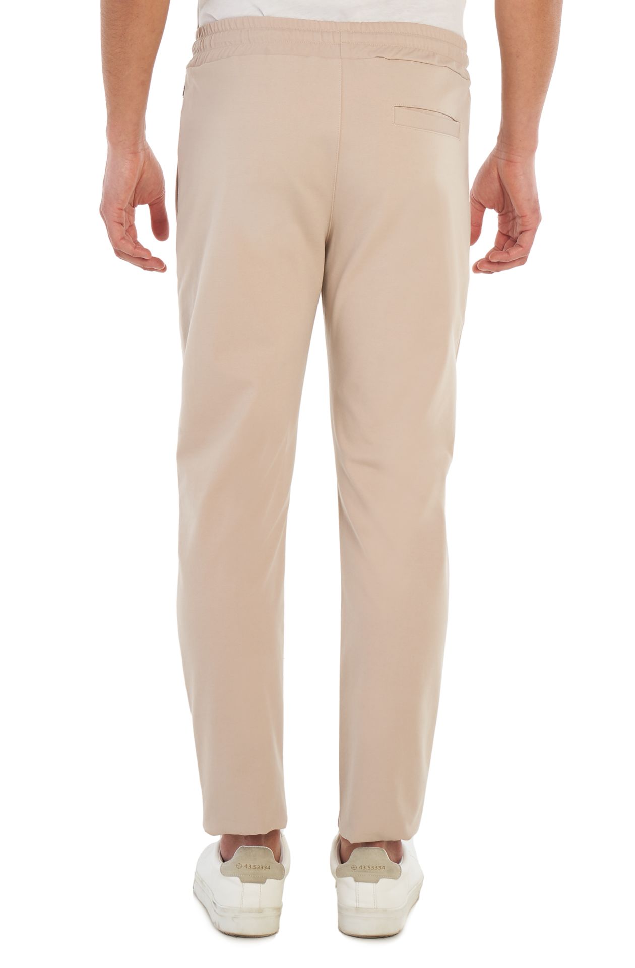 Cotton blend trousers