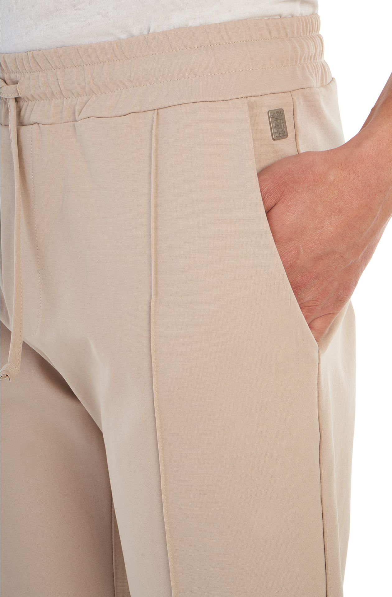 Cotton blend trousers