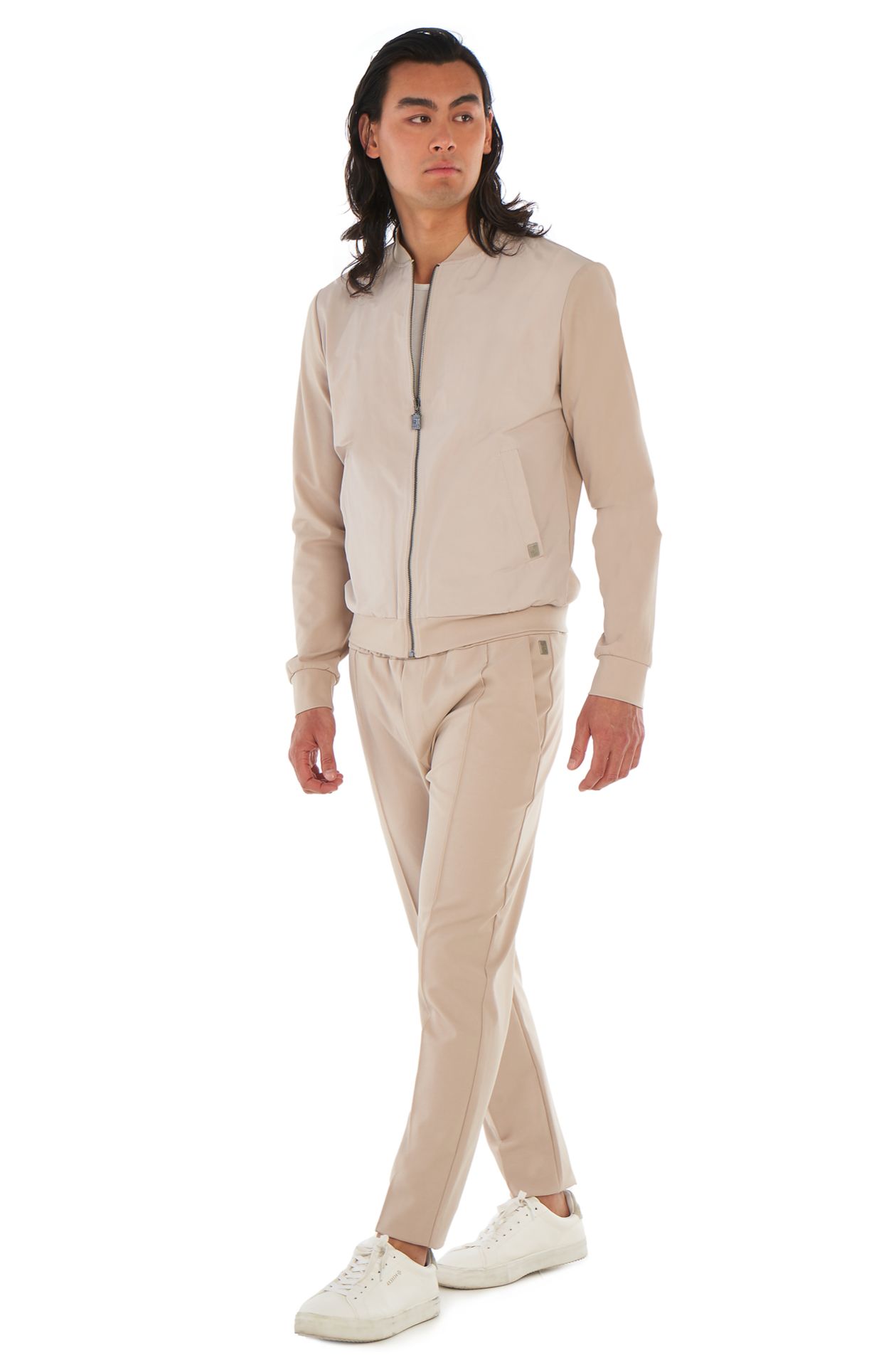 Cotton blend trousers