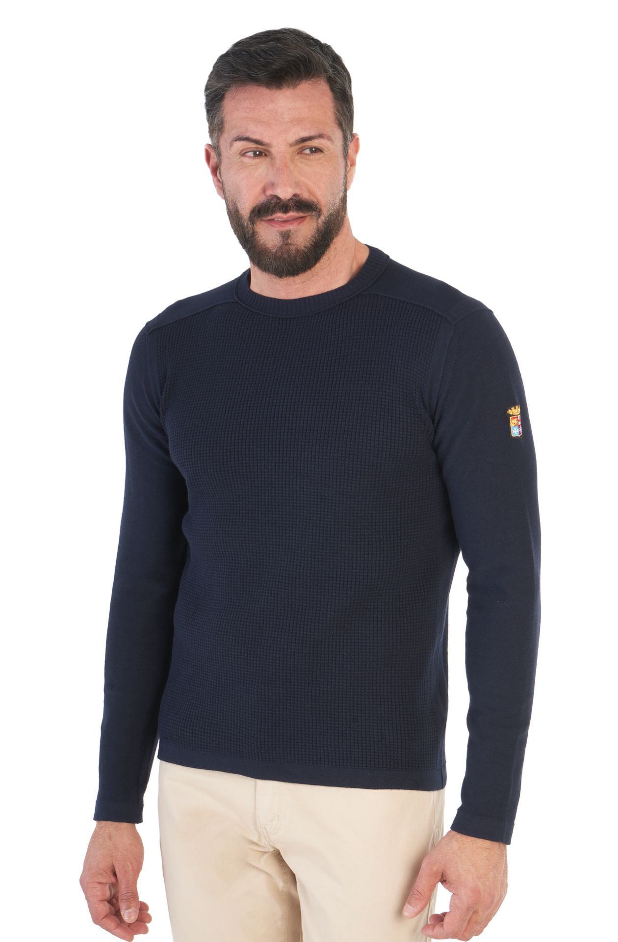 Maglia girocollo in cotone
