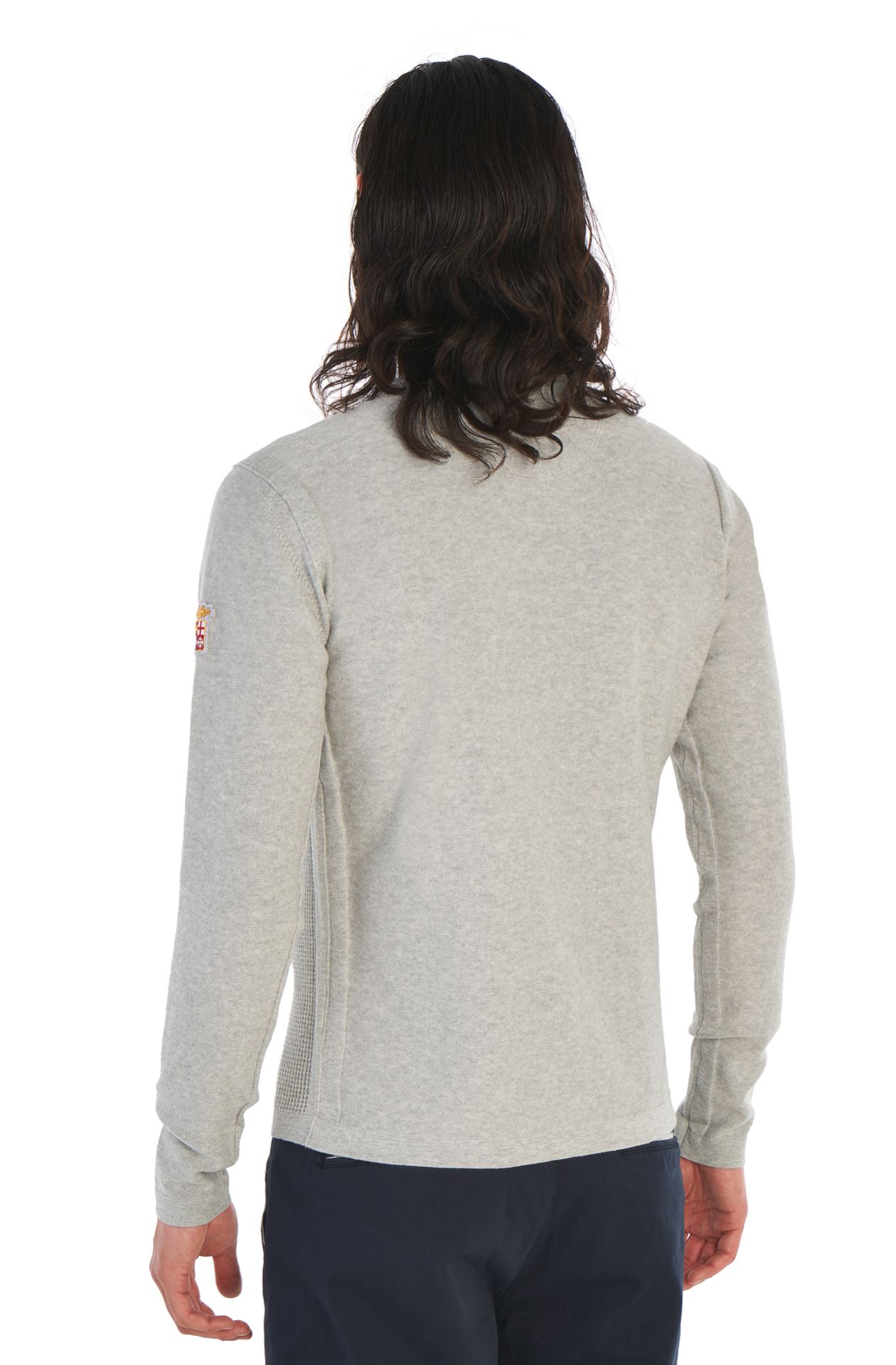 Pull col rond en coton