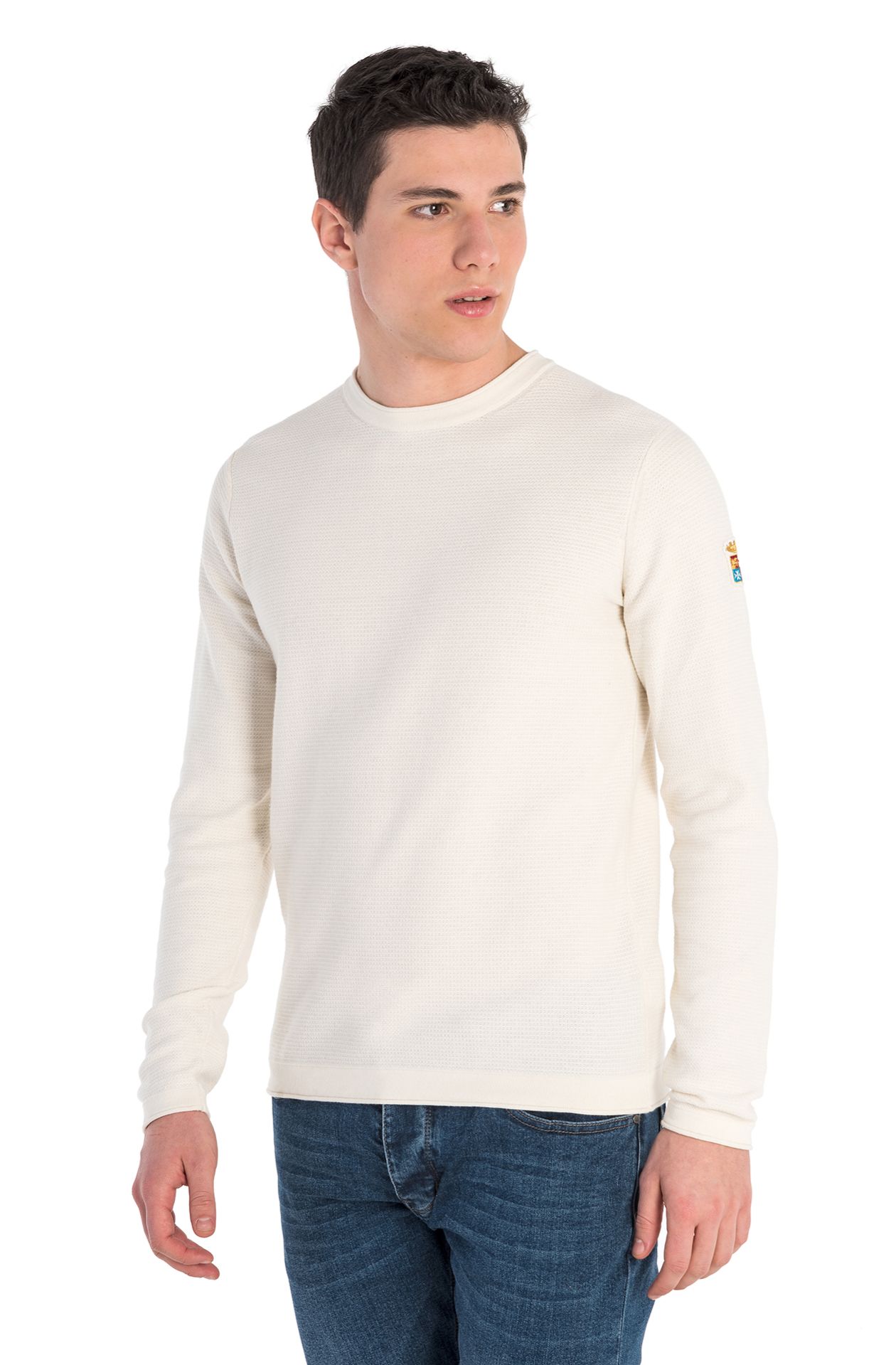 Maglia girocollo in cotone