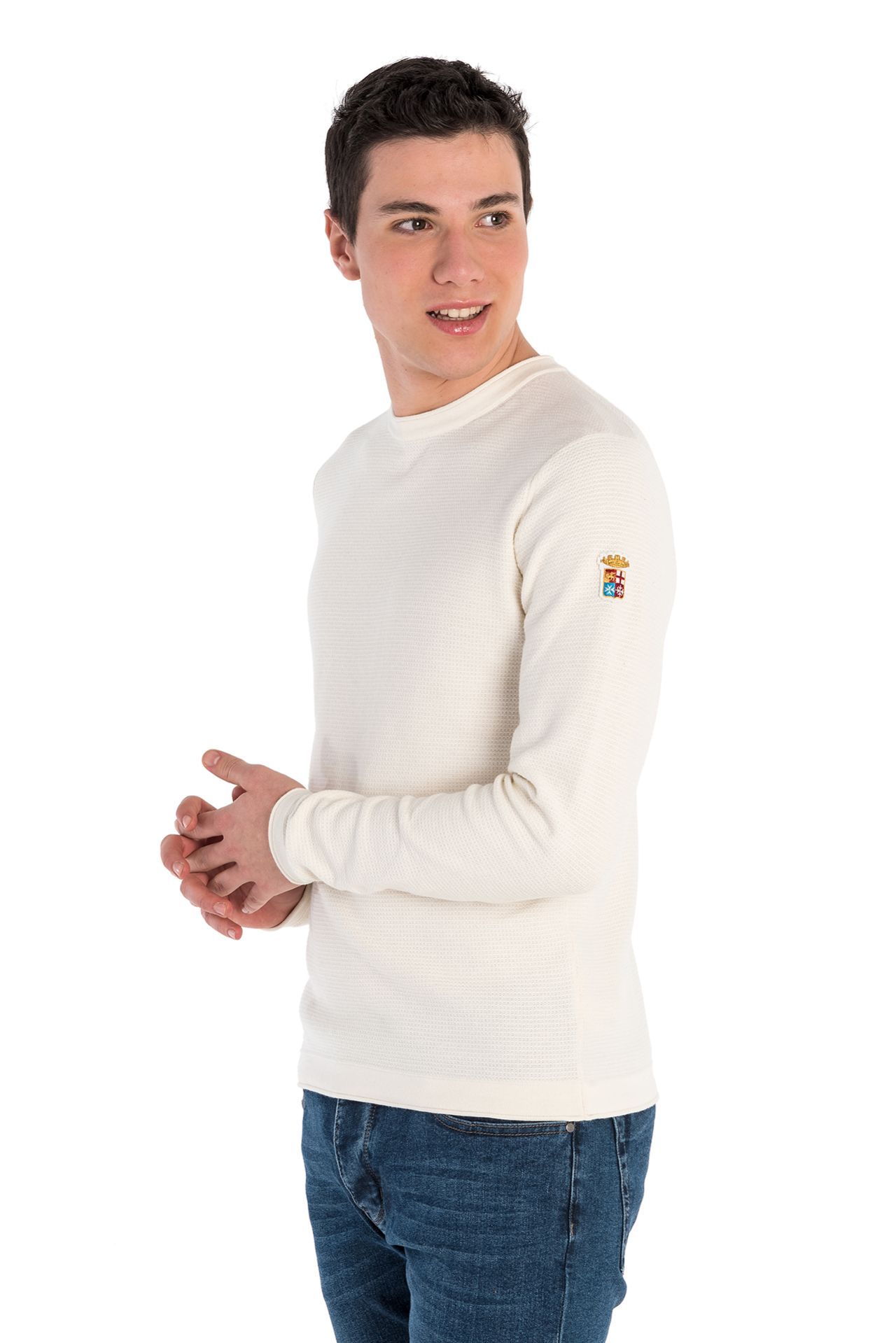 Maglia girocollo in cotone