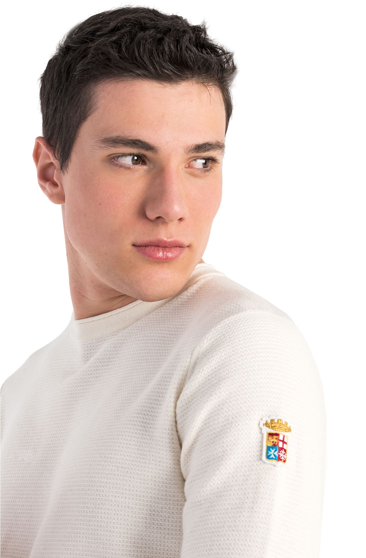 Maglia girocollo in cotone