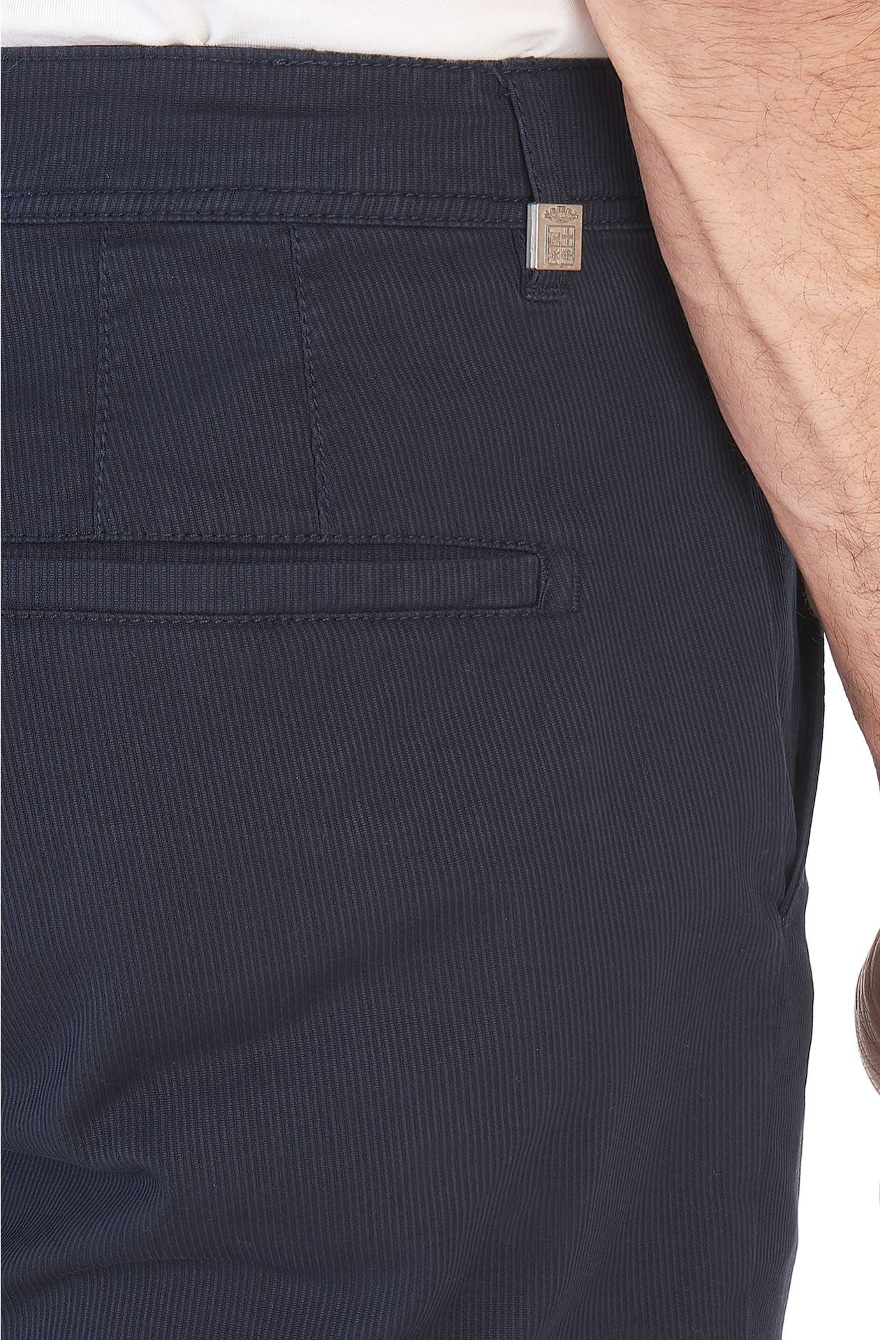 Stretch cotton bermuda shorts