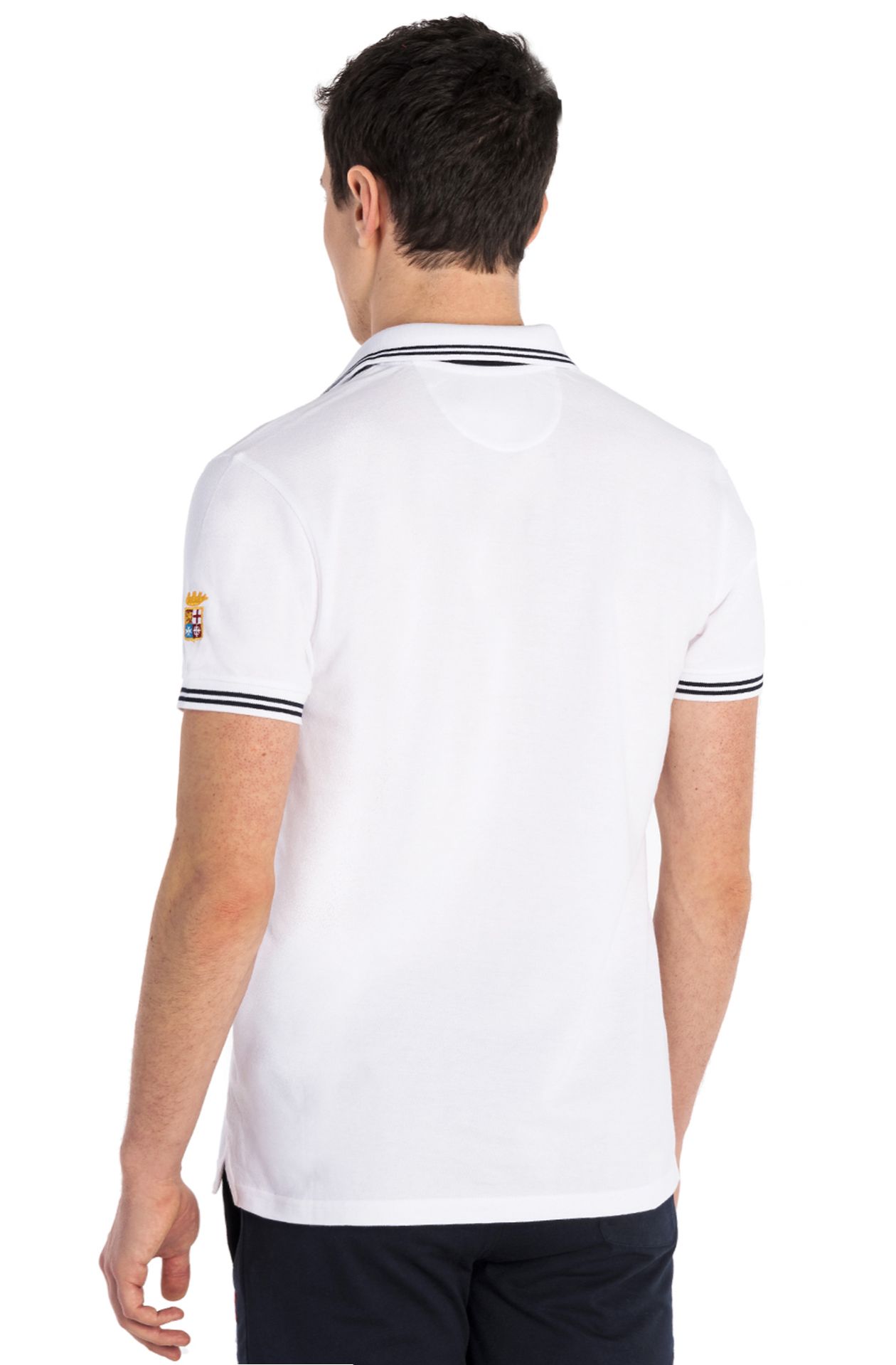 Poloshirt in Marine-Linie