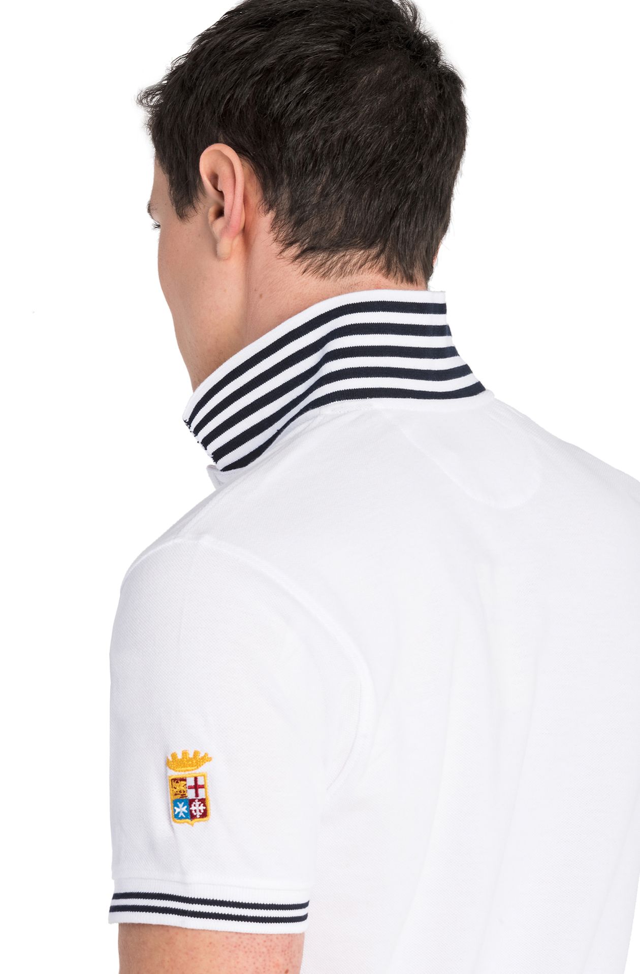 Poloshirt in Marine-Linie