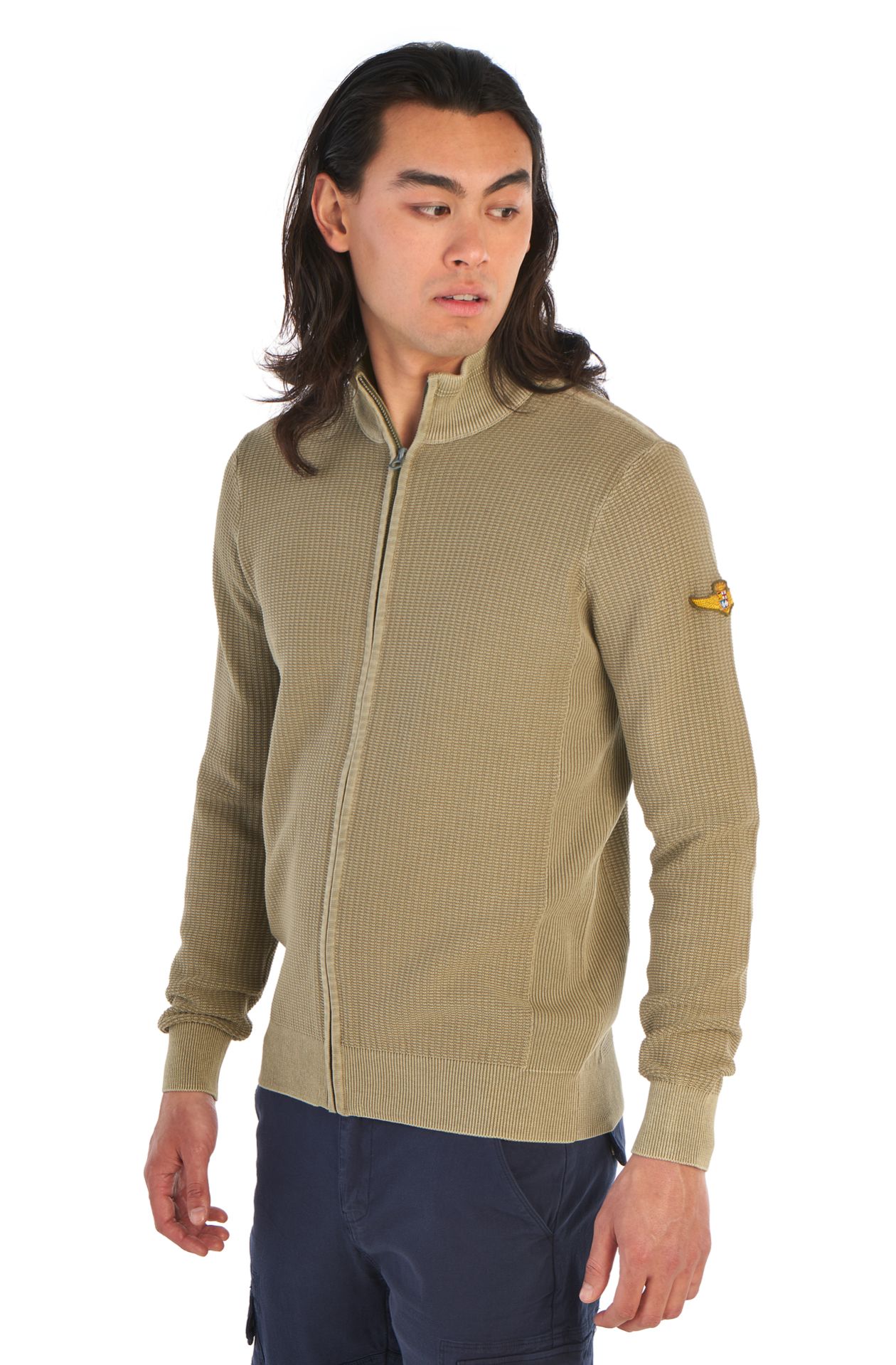 Pull col rond en coton