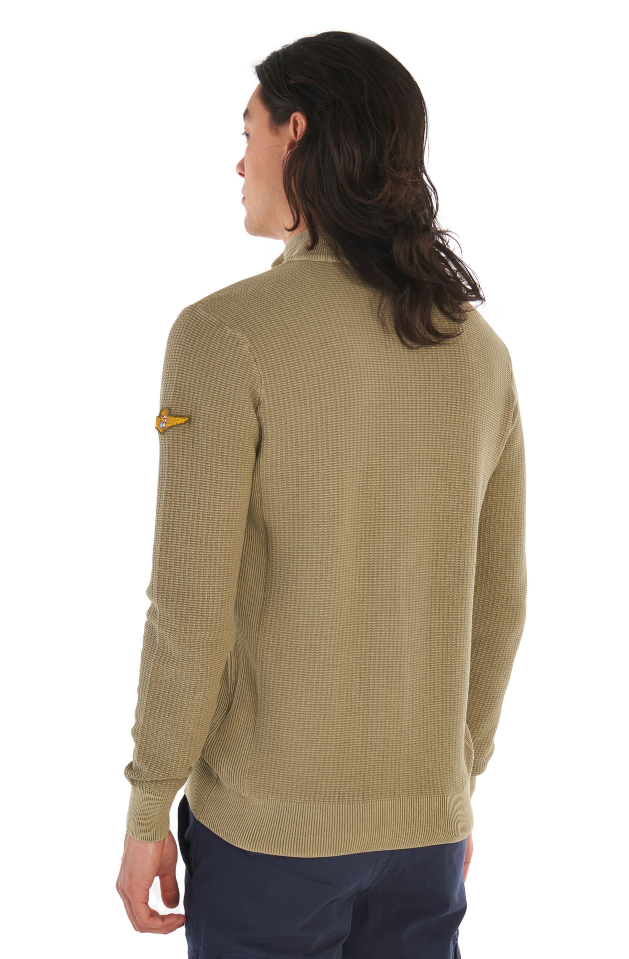 Pull col rond en coton