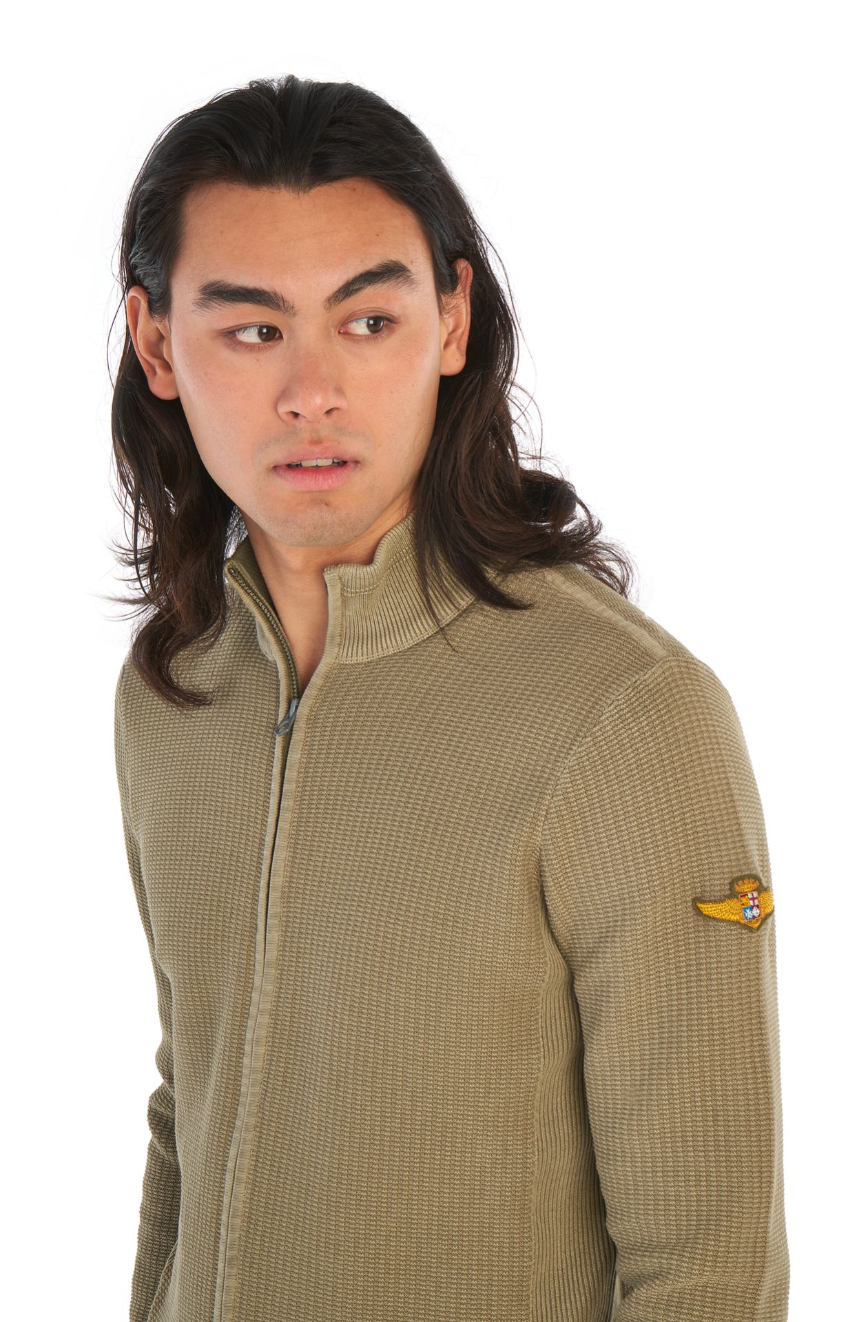 Pull col rond en coton