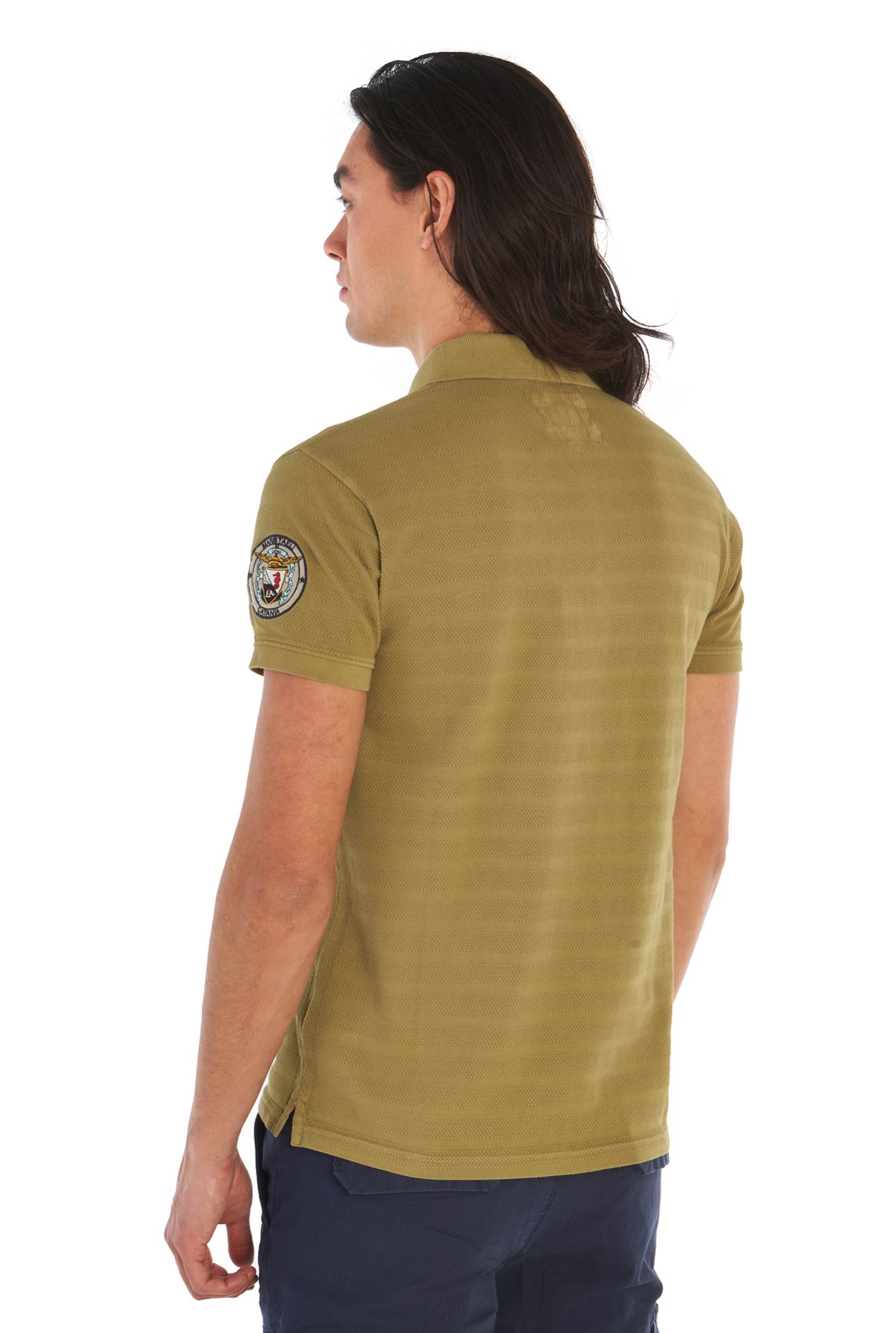 Maristaeli Kurzarm-Poloshirt aus Baumwolle