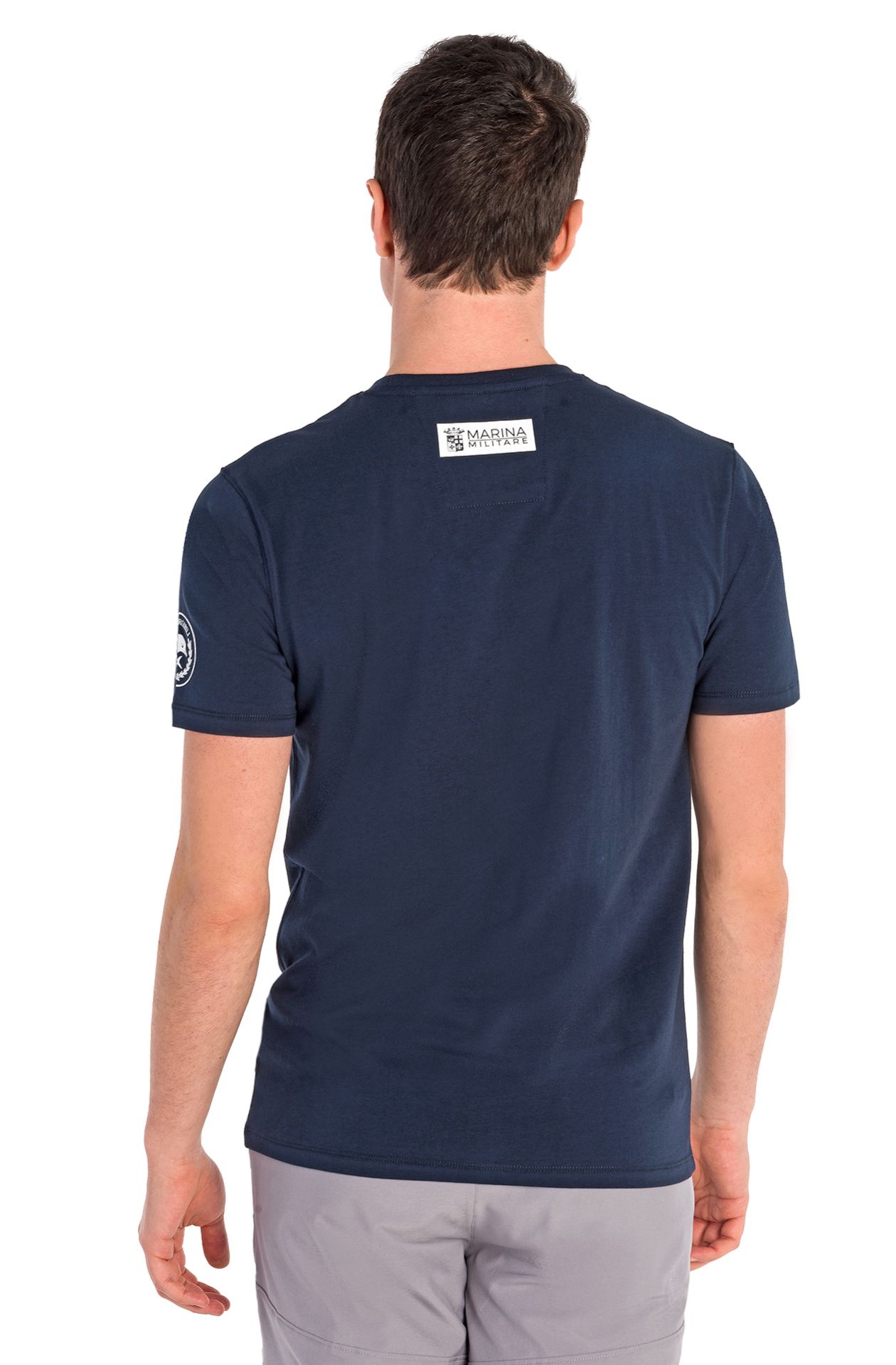 Jersey-T-Shirt mit halben Ärmeln