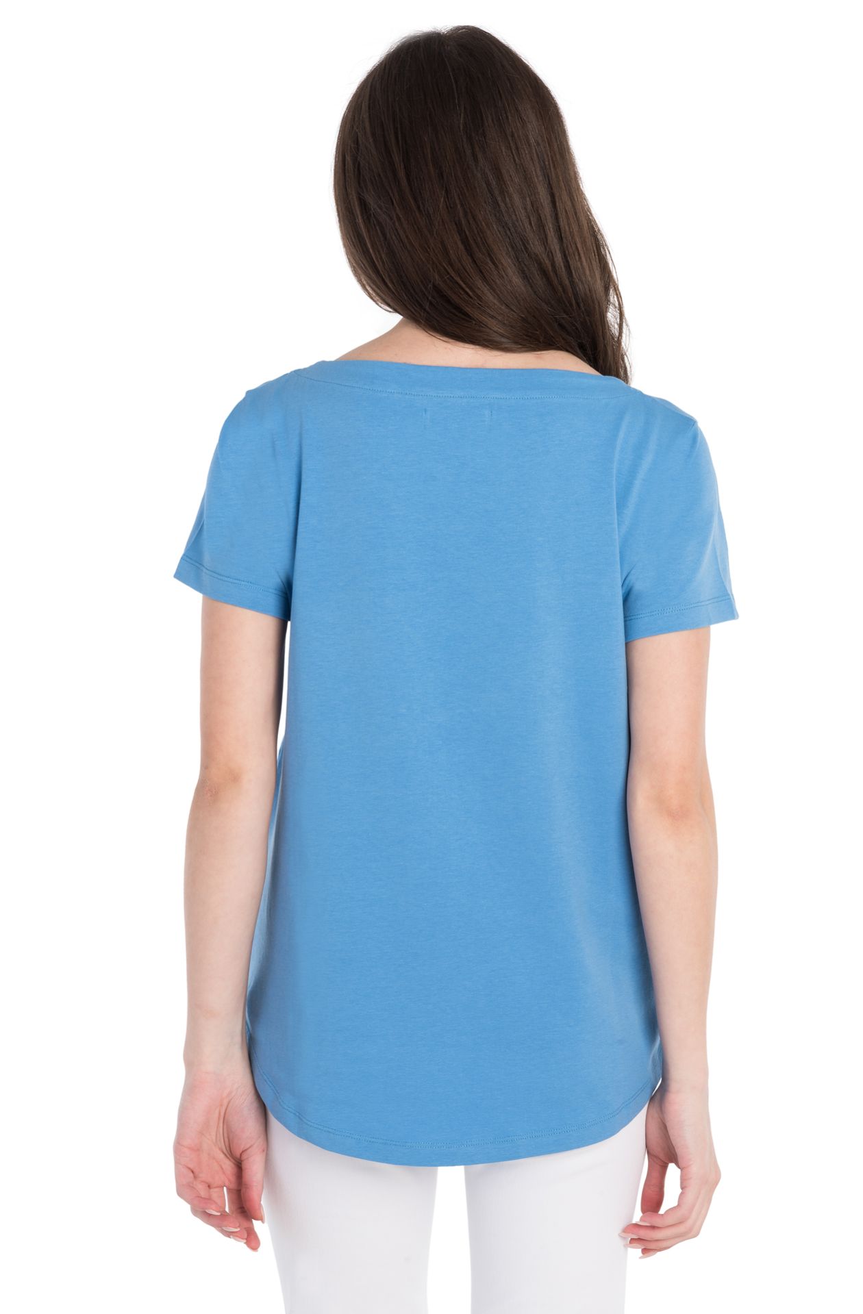 Halbarm-T-Shirt aus Baumwolle