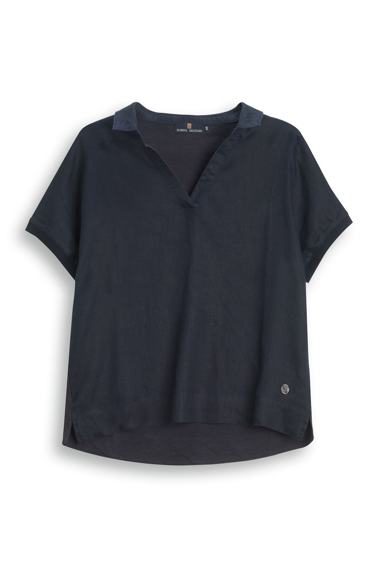 T-Shirt aus Leinen und Baumwolle