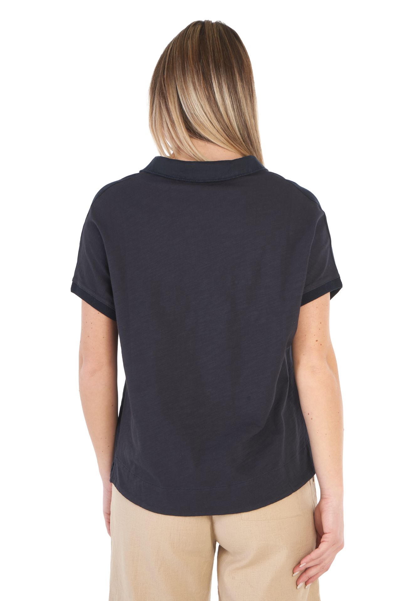 Camiseta de lino y algodón
