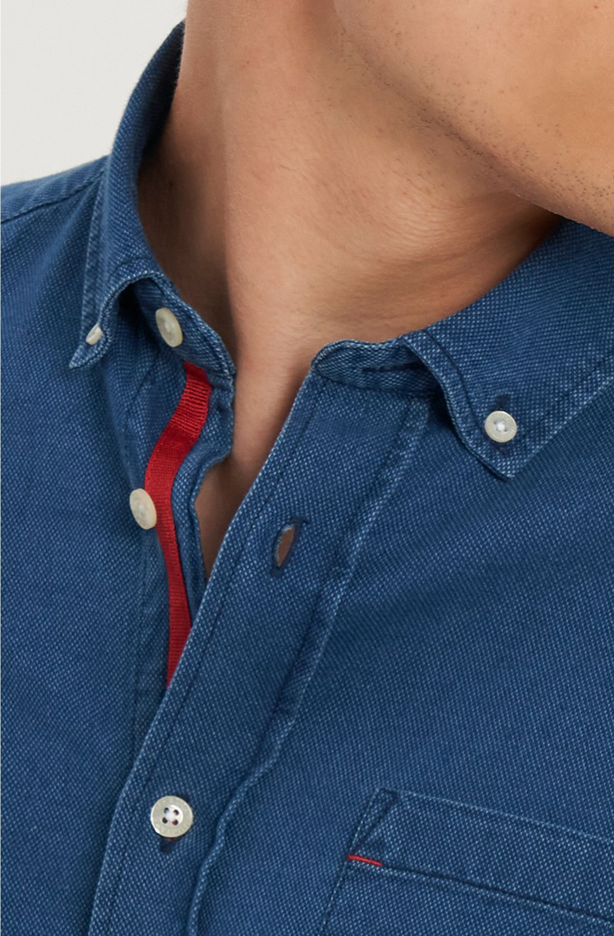 Camisa vaquera de algodón