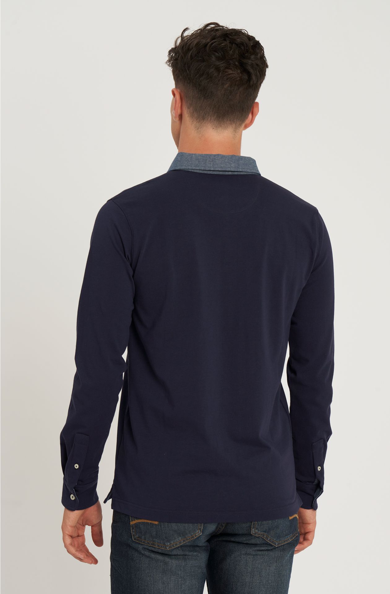 Klassisches Poloshirt aus Baumwolljersey