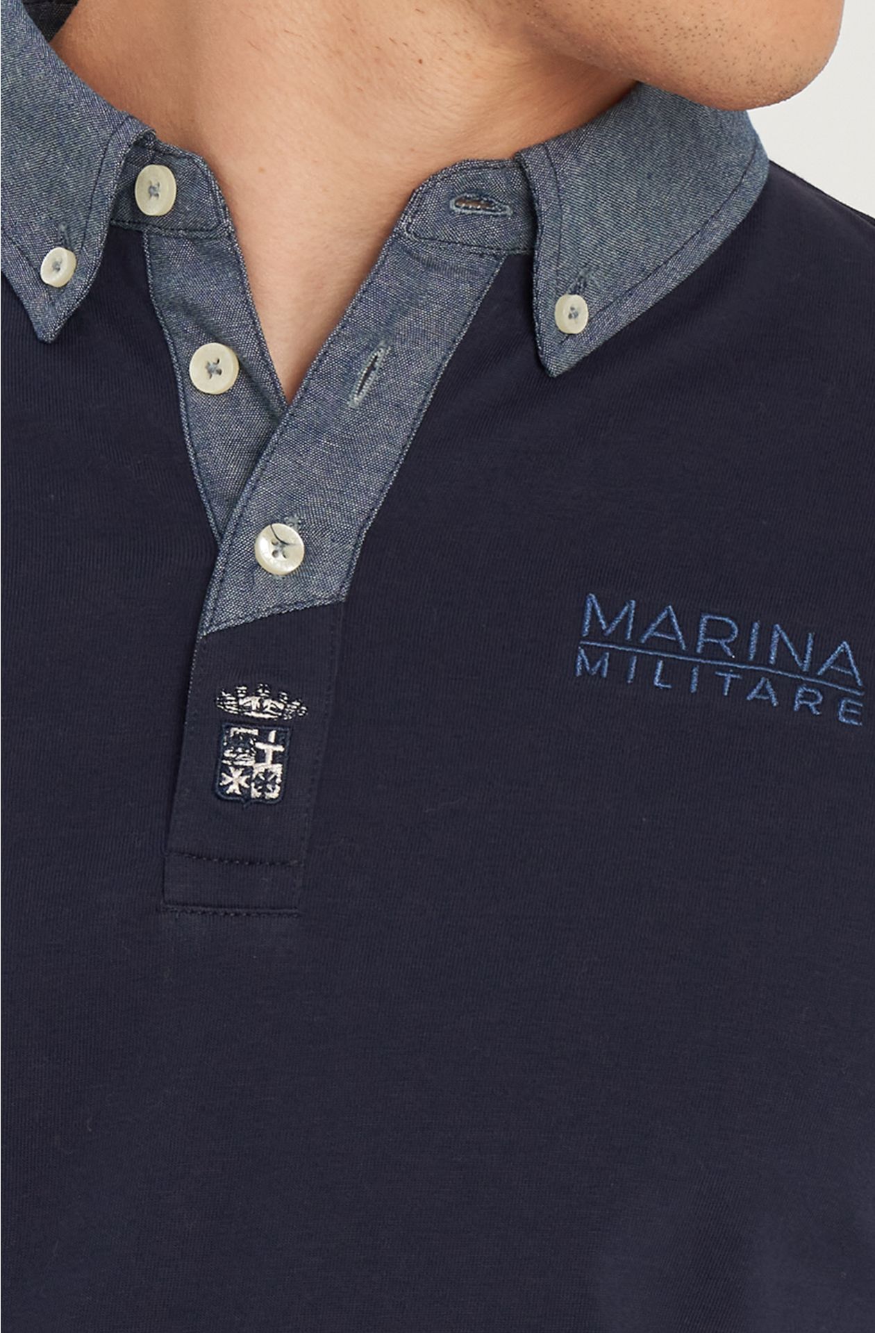 Klassisches Poloshirt aus Baumwolljersey