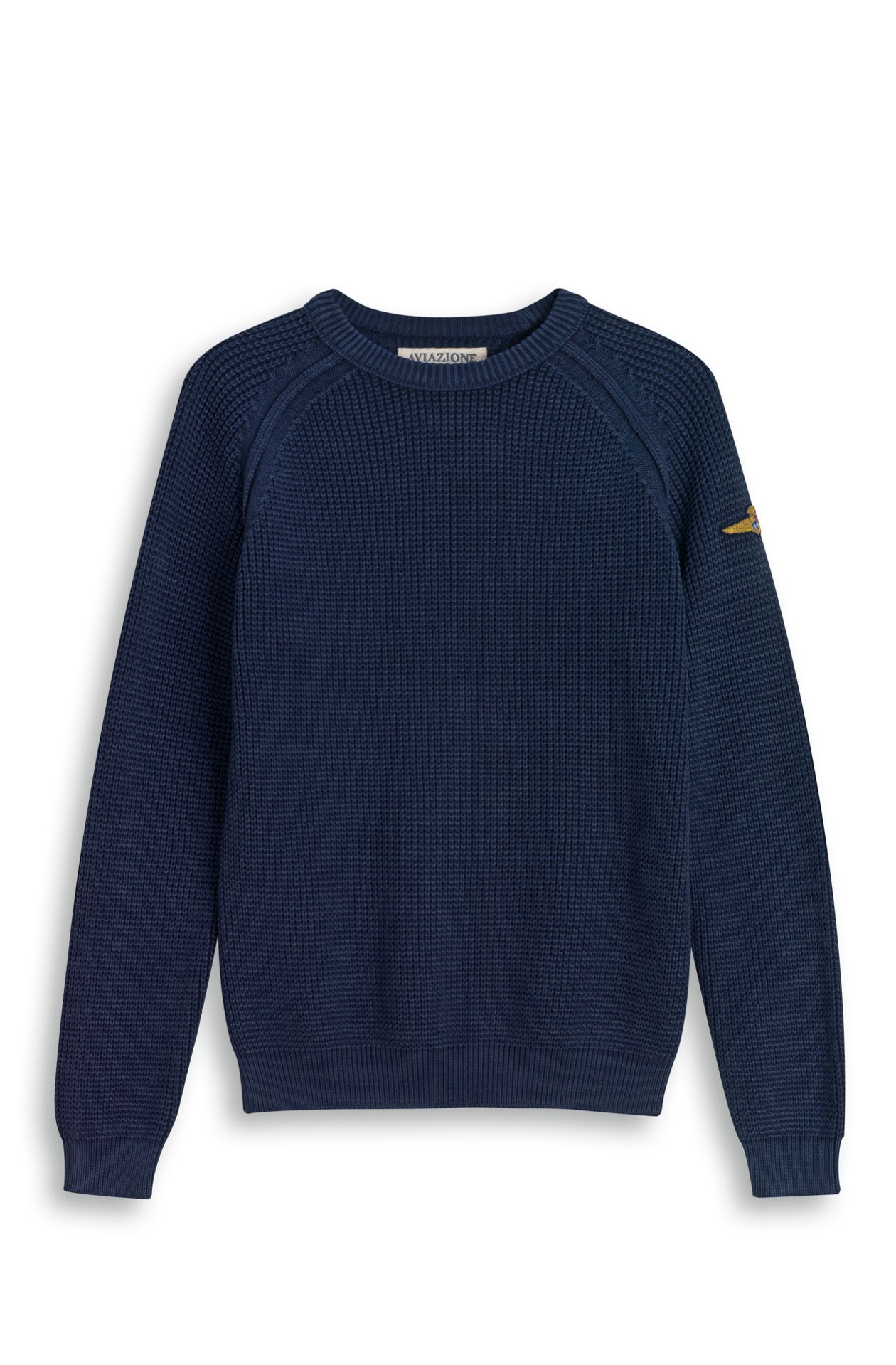 Pull col rond pur coton