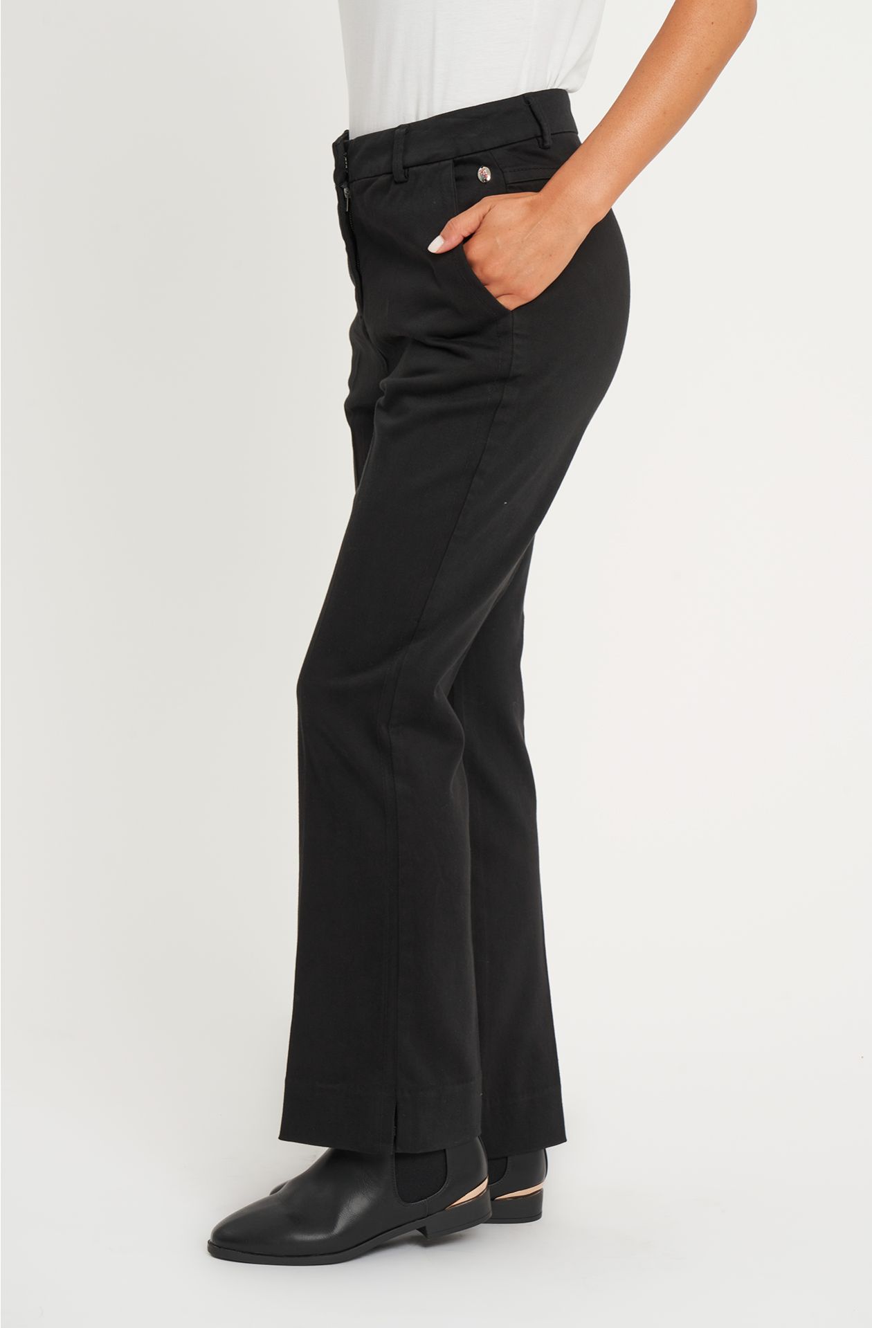 Pantalon en rayonne stretch