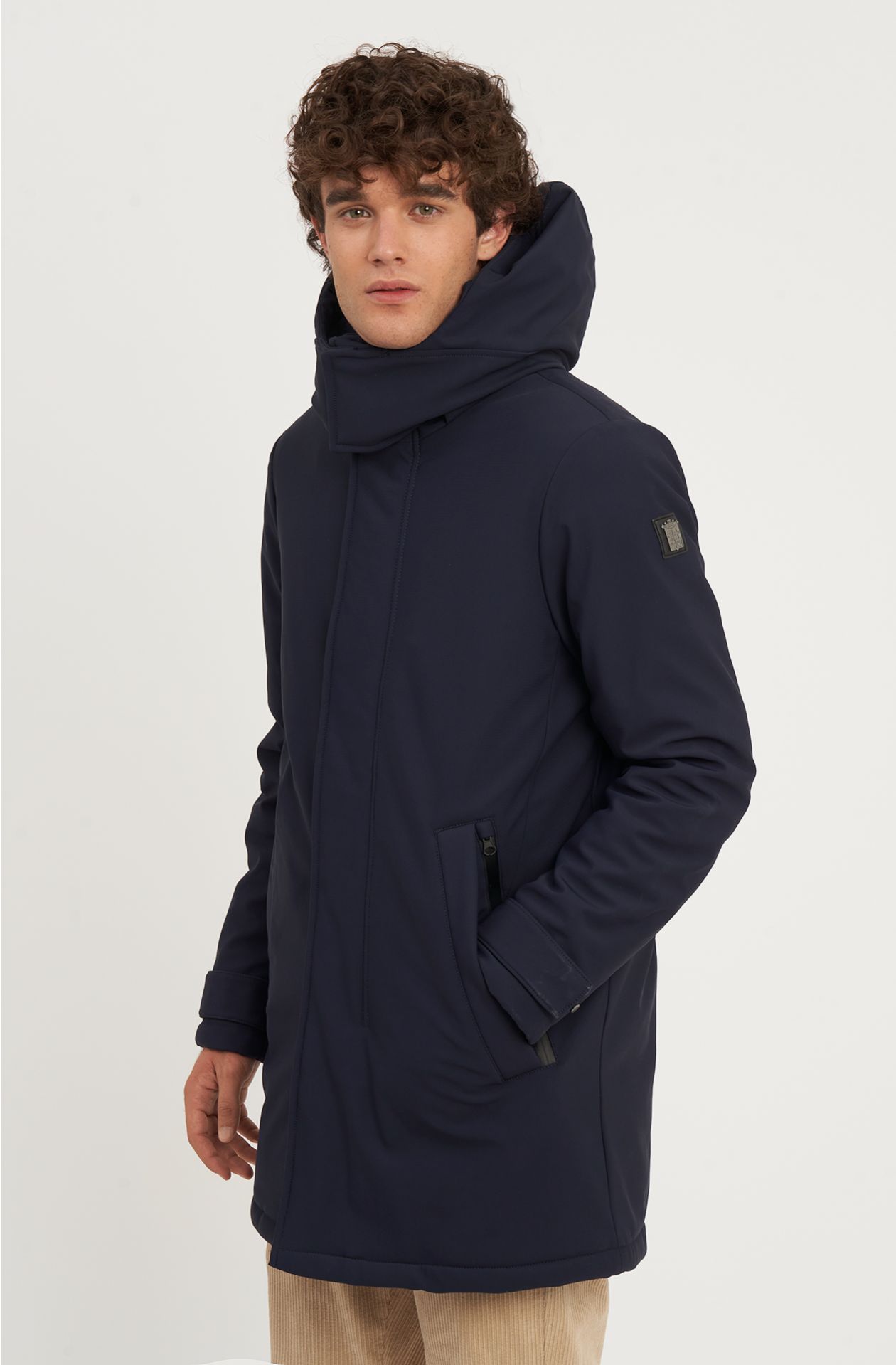 Giaccone da uomo Classic in nylon stretch