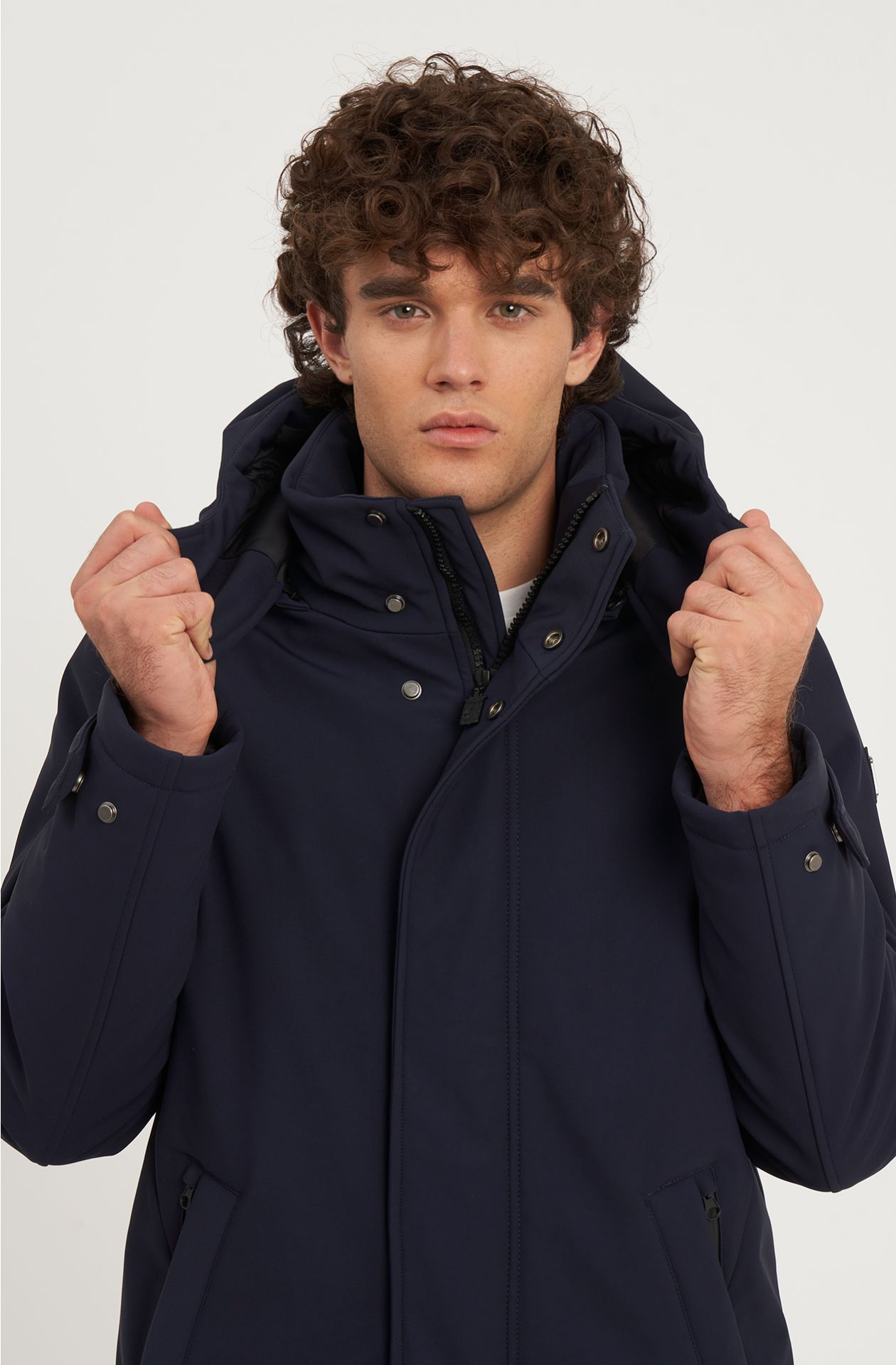 Giaccone da uomo Classic in nylon stretch