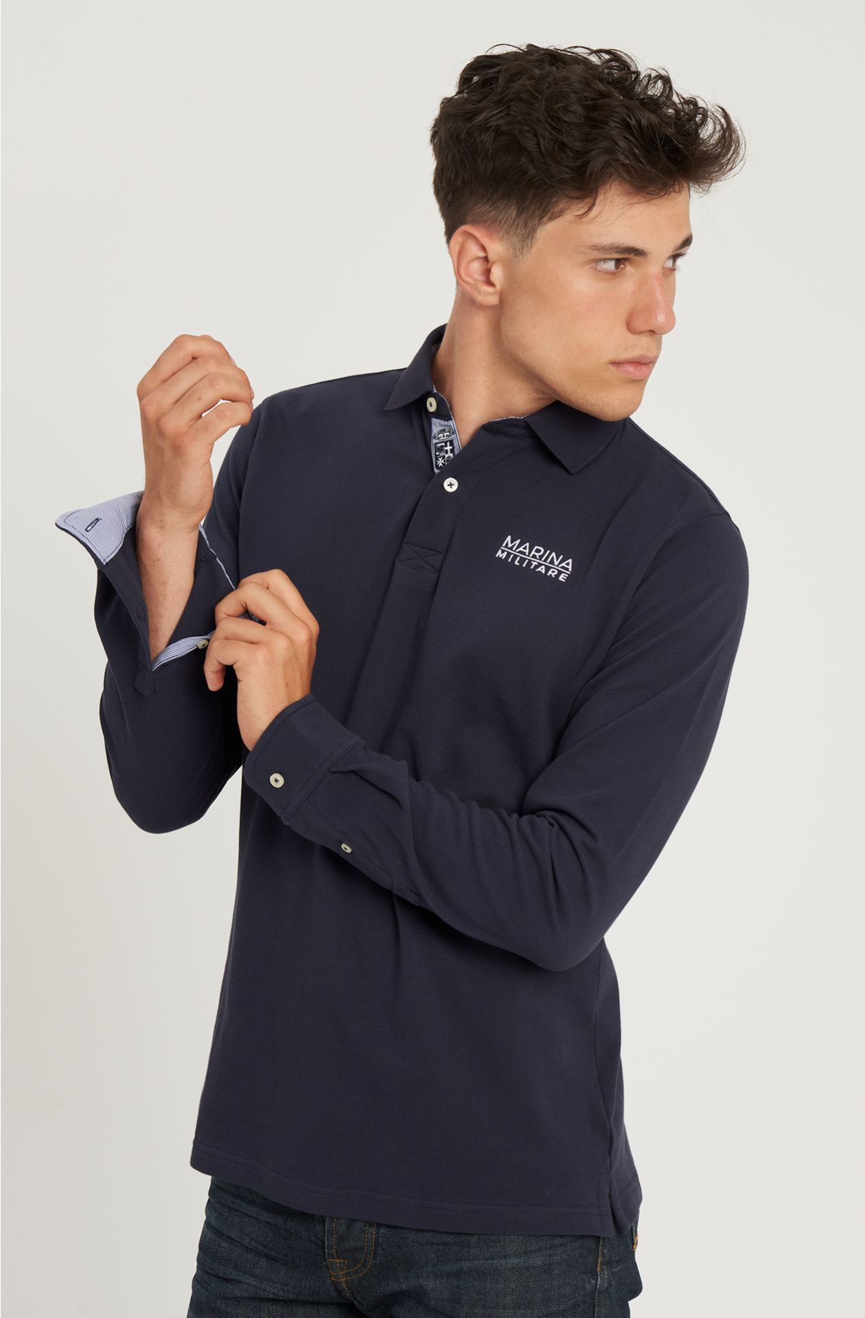 Urban line cotton piqué polo shirt