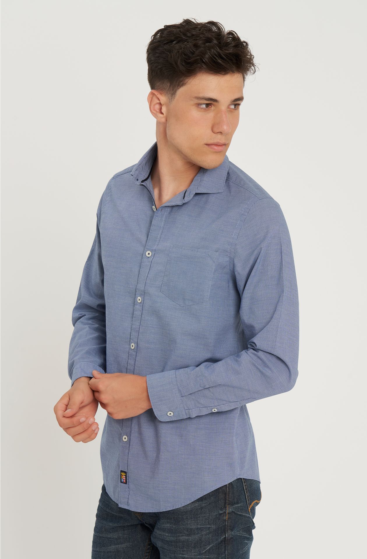 Camicia in popelin di cotone