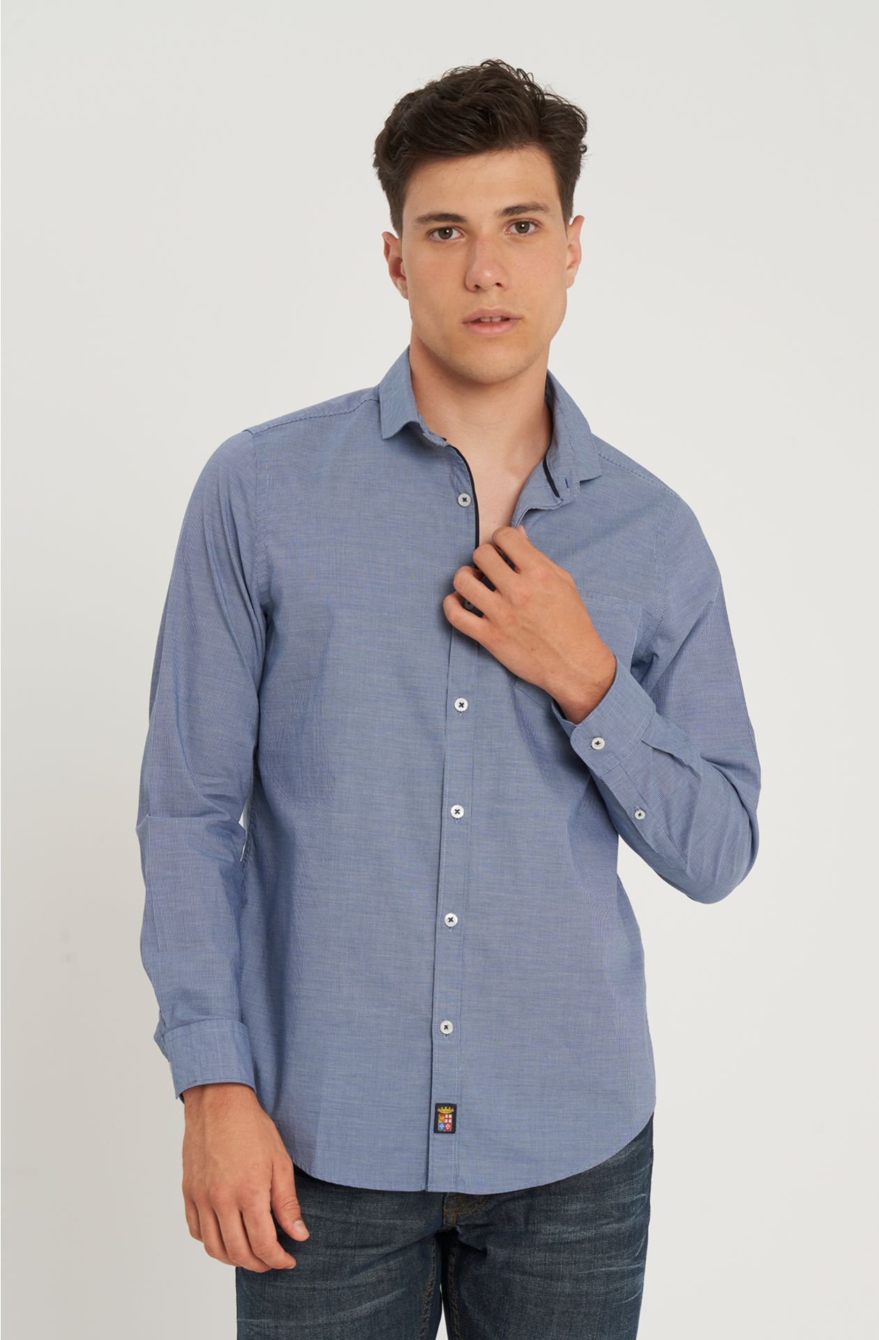 Camicia in popelin di cotone